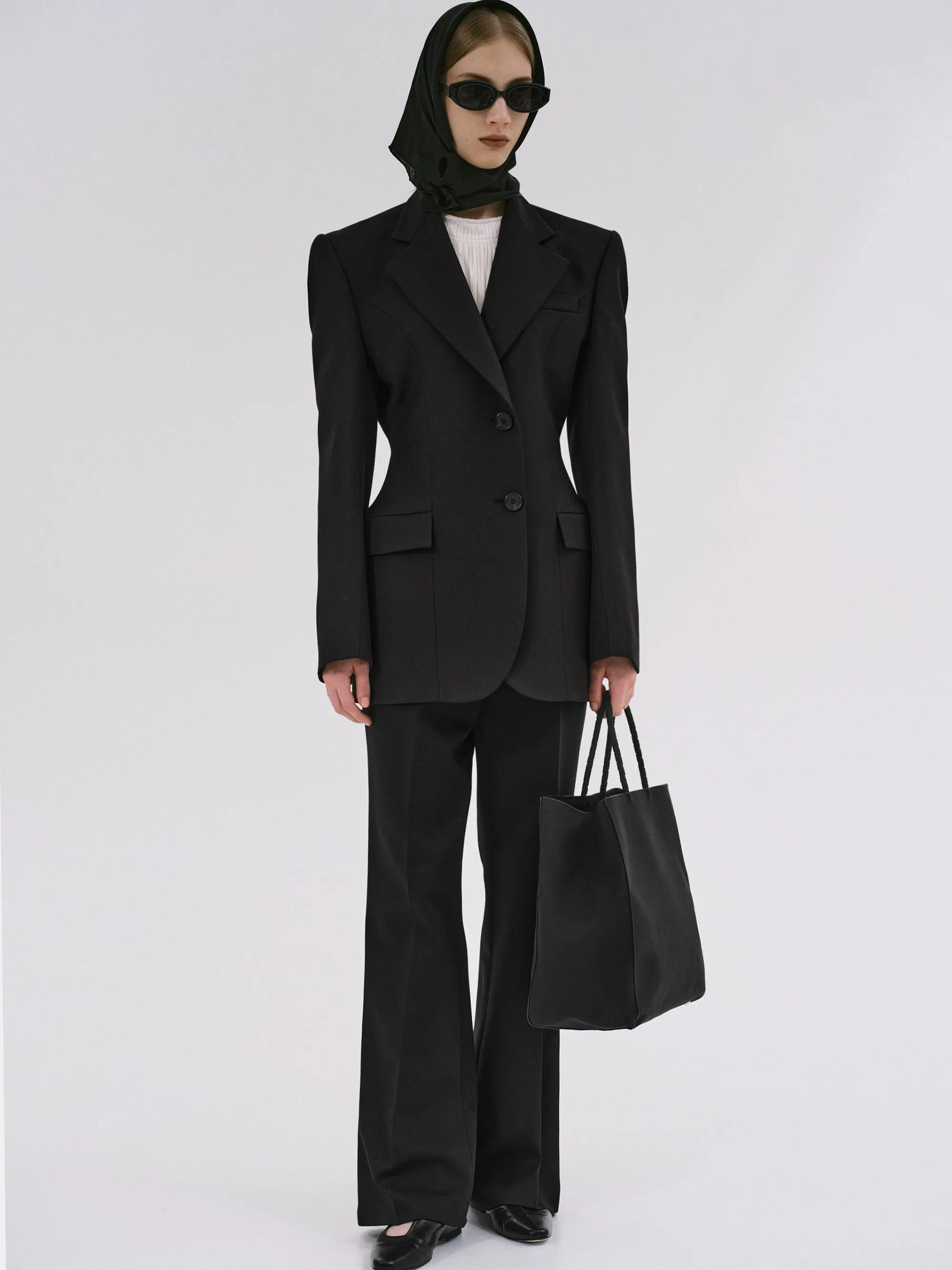 Poldo Hourglass Blazer, Black sold by Source Unknown product image thumbnail 4