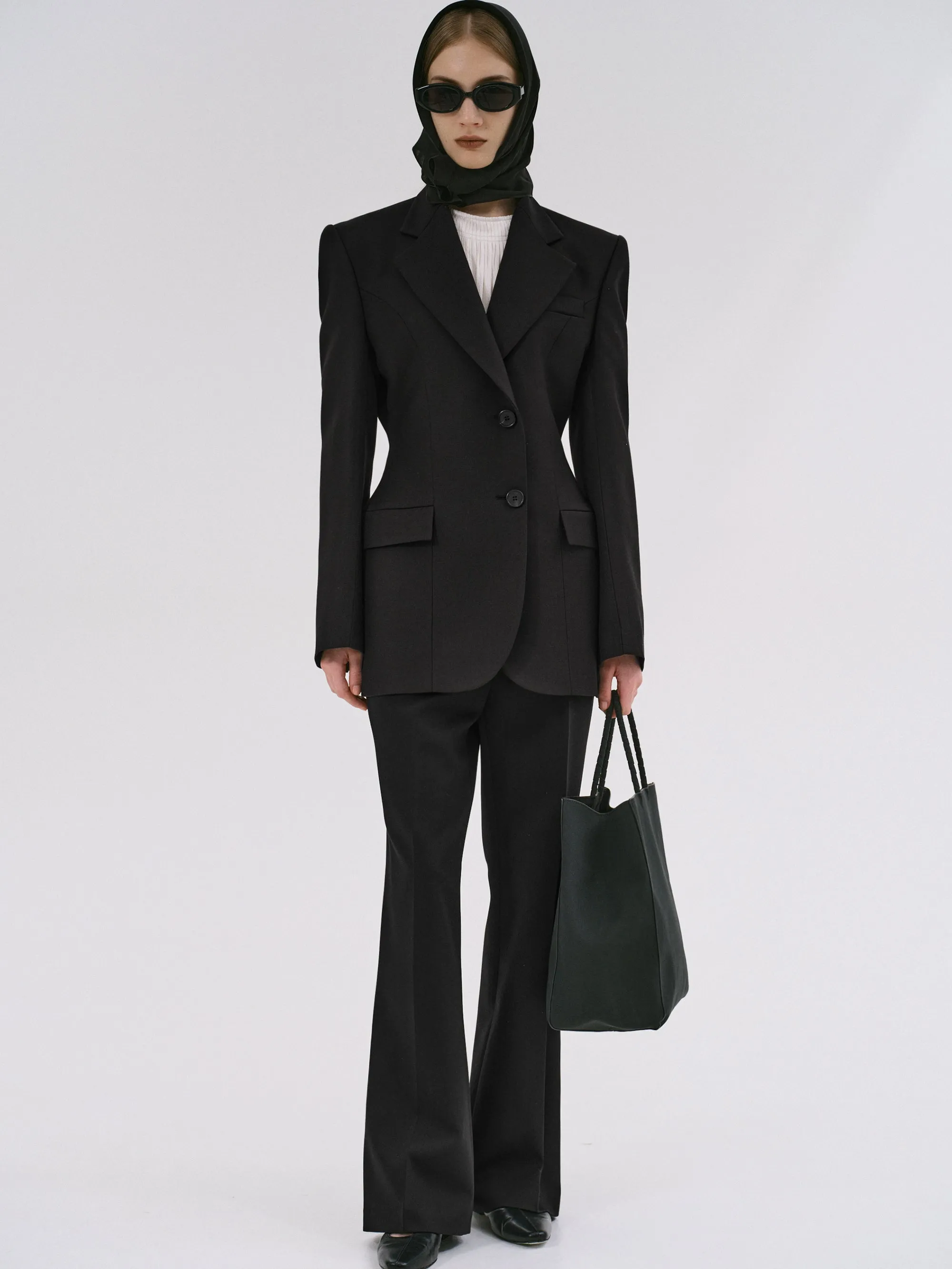 Poldo Hourglass Blazer, Black sold by Source Unknown product image thumbnail 5