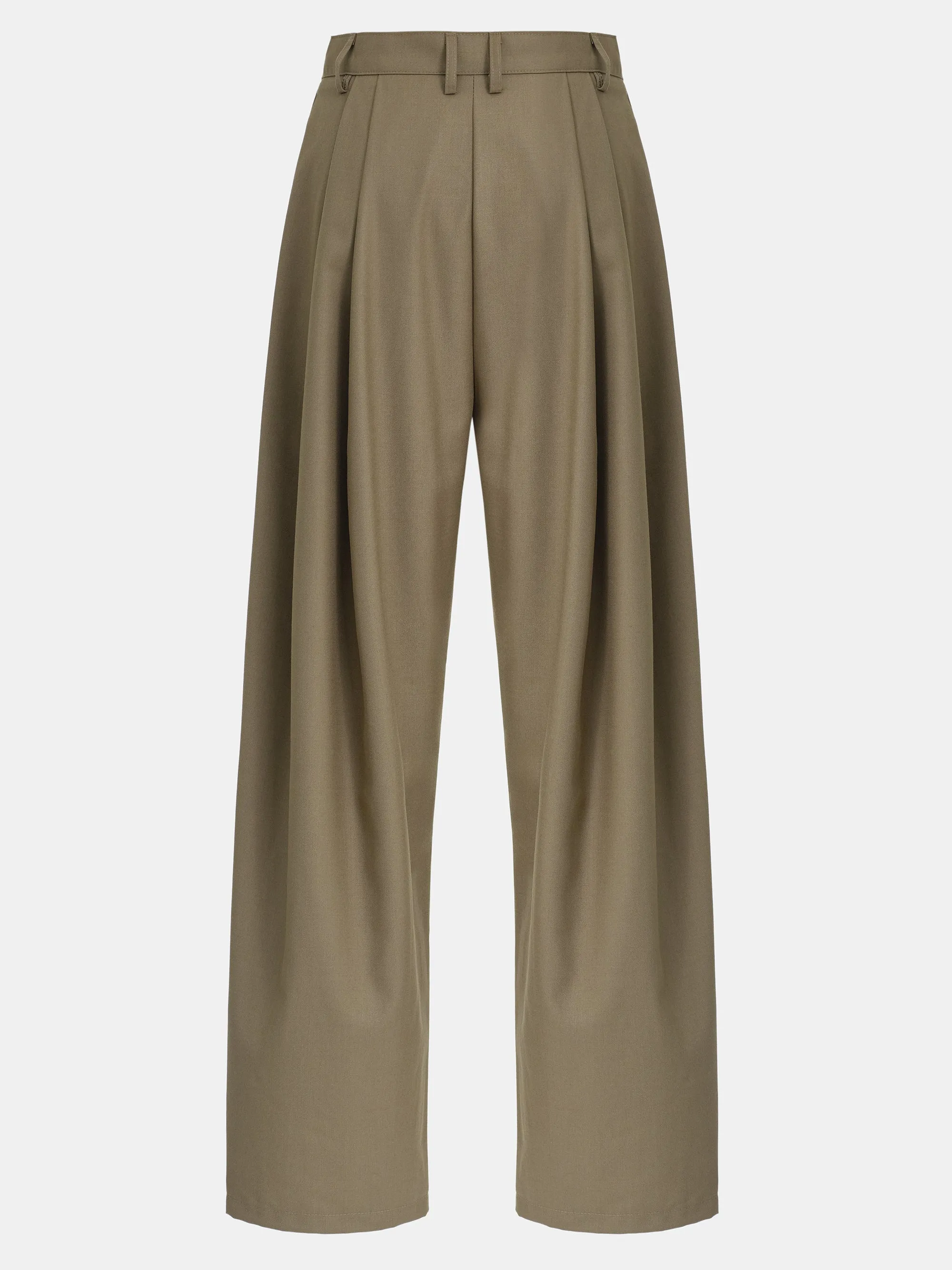 Ankle Pleat Trousers, Beige sold by Source Unknown product image thumbnail 5