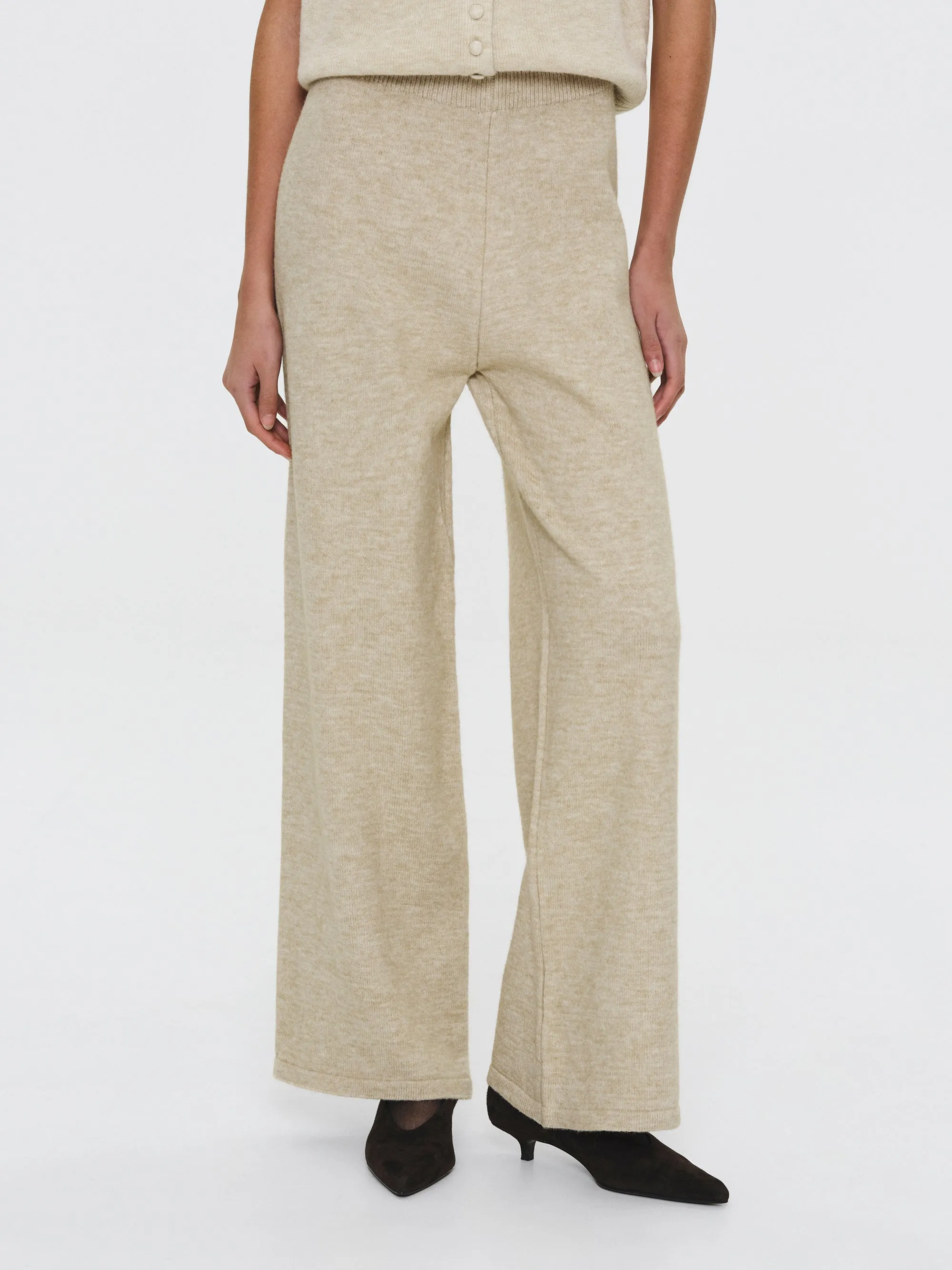 Robe Cardigan & Pants Set, Melange Beige sold by Source Unknown product image thumbnail 4