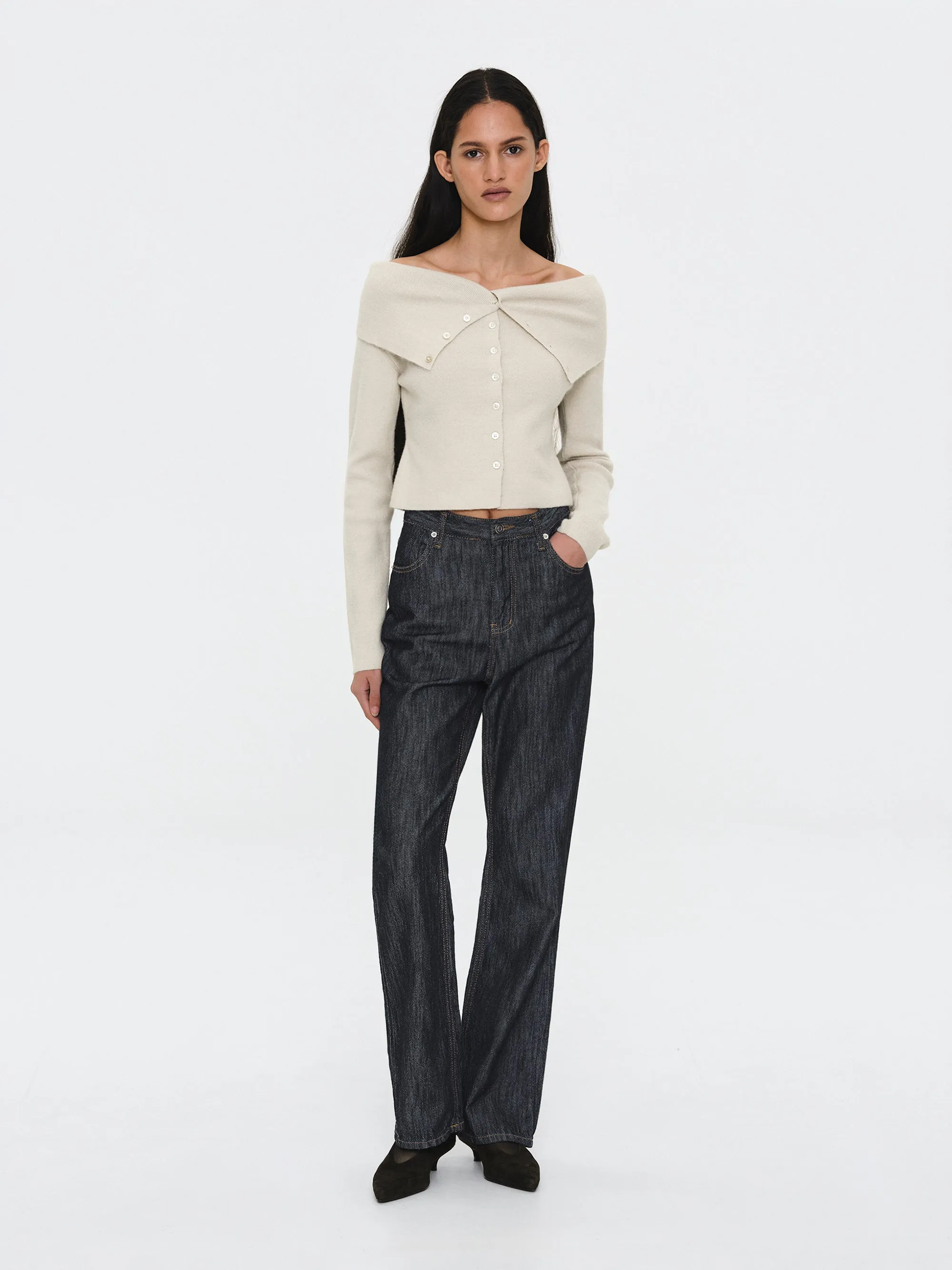 Raw Denim Slim Jeans, Indigo sold by Source Unknown product image thumbnail 3