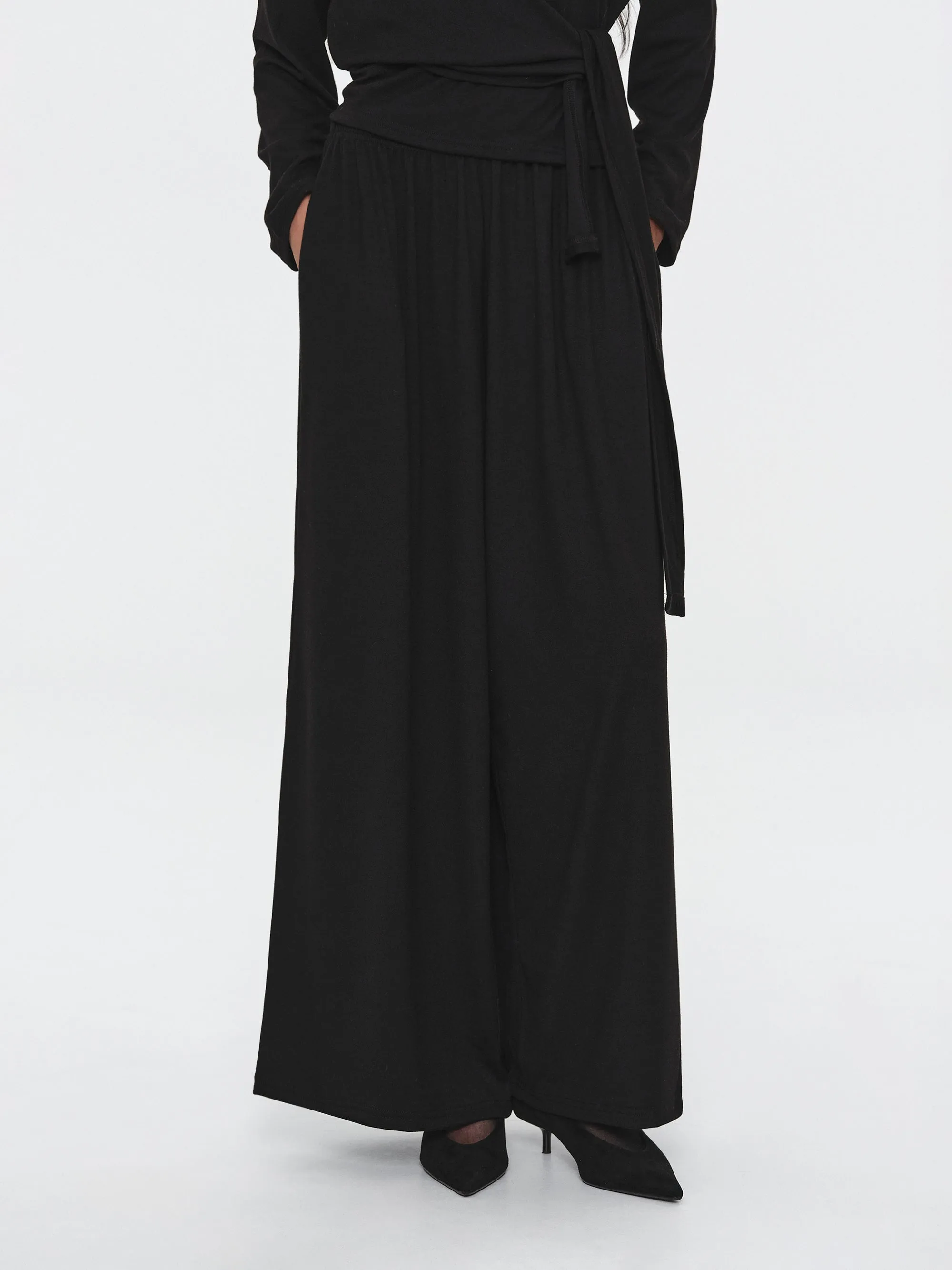 Peached Jersey Lounge Pants, Black sold by Source Unknown product image thumbnail 3