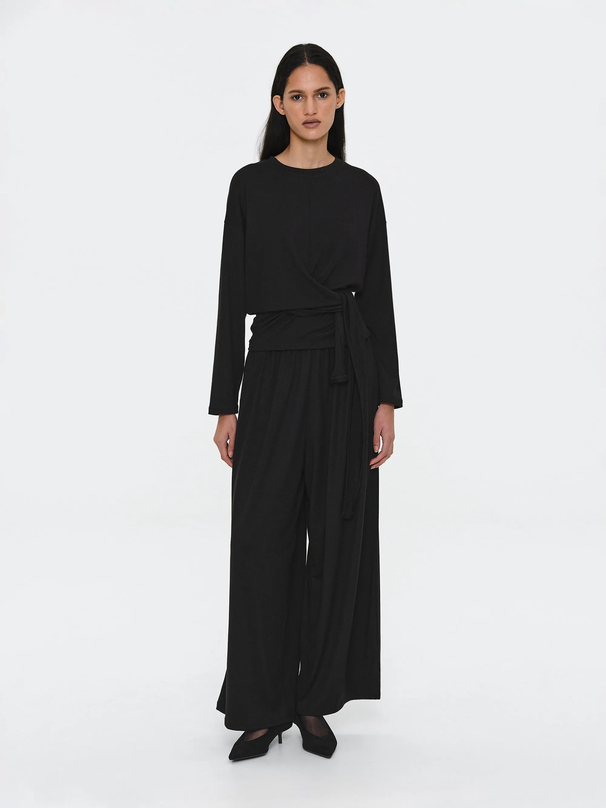 Peached Jersey Lounge Pants, Black sold by Source Unknown product image thumbnail 4