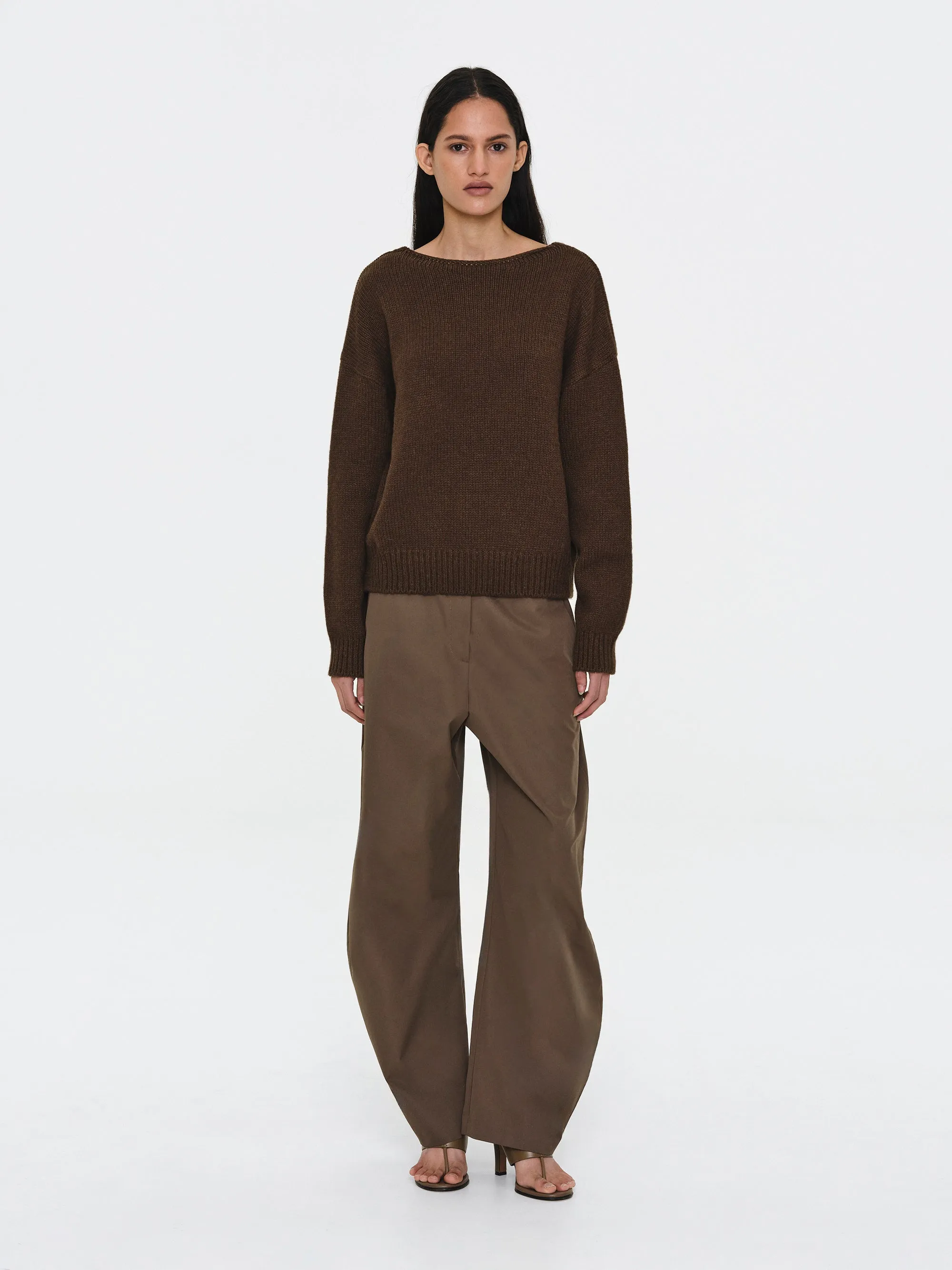 V-Back Sweater, Brown sold by Source Unknown product image thumbnail 3