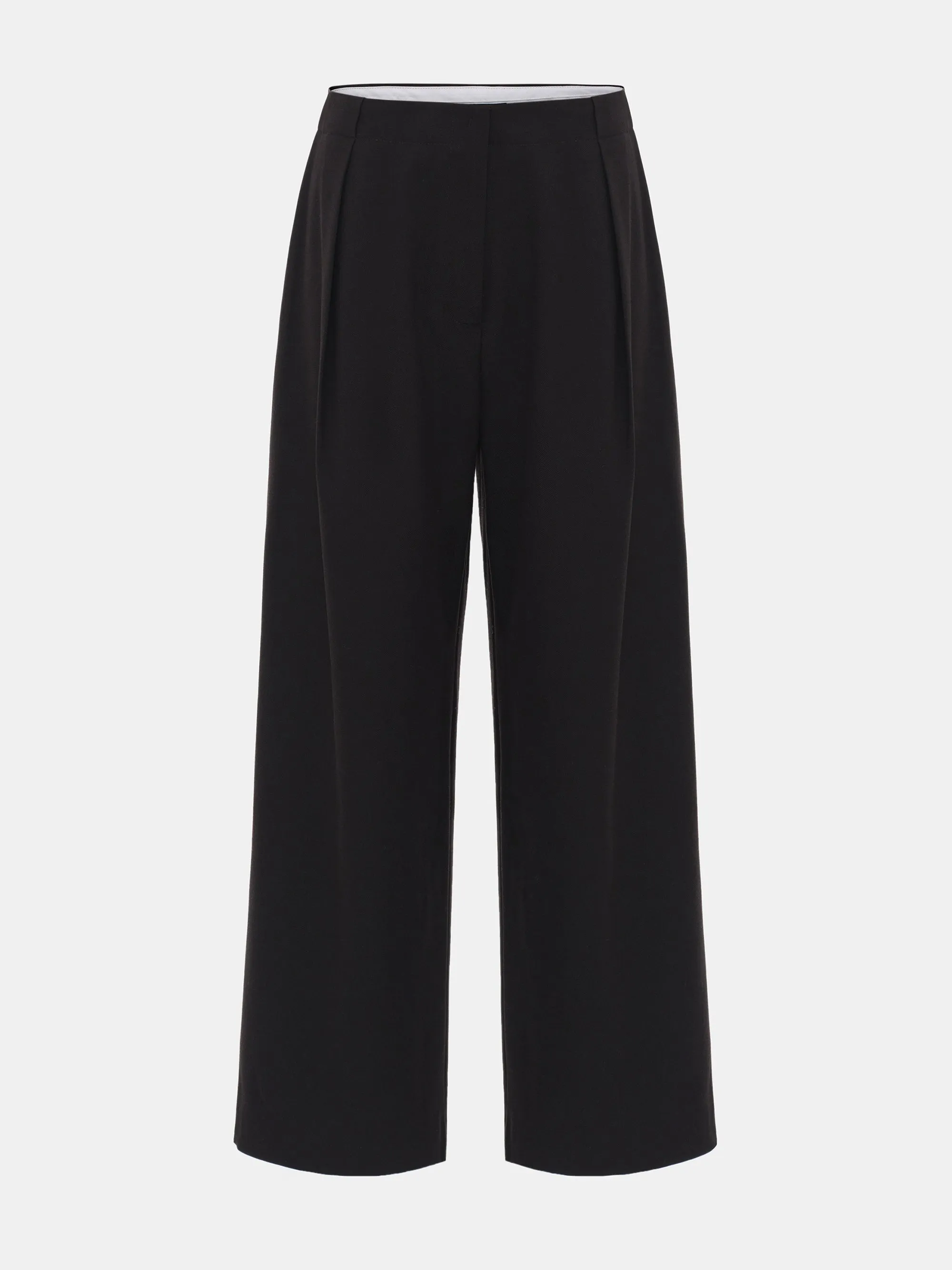 Single Pleated Trousers, Black sold by Source Unknown product image thumbnail 4
