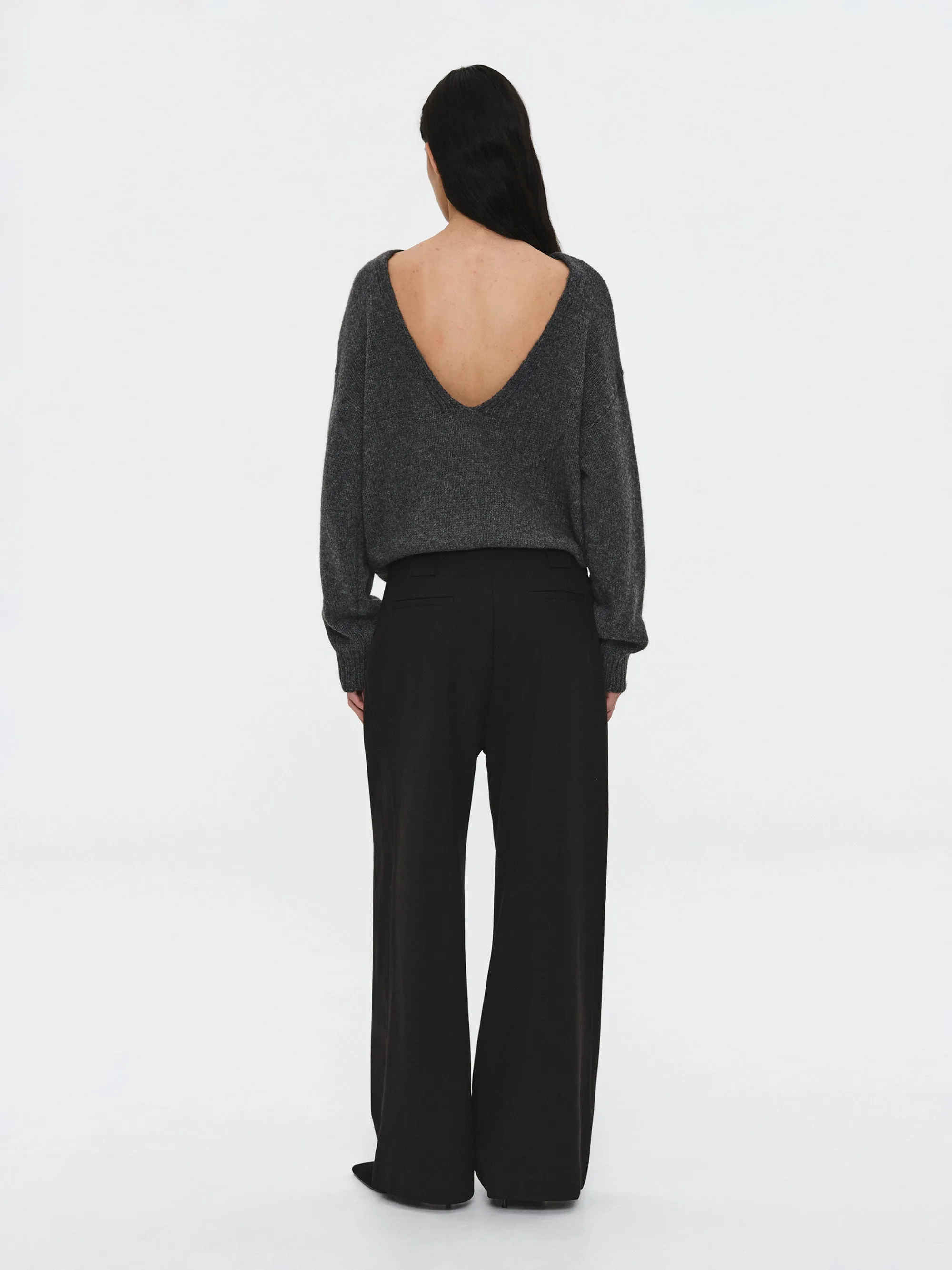 Single Pleated Trousers, Black sold by Source Unknown product image thumbnail 2