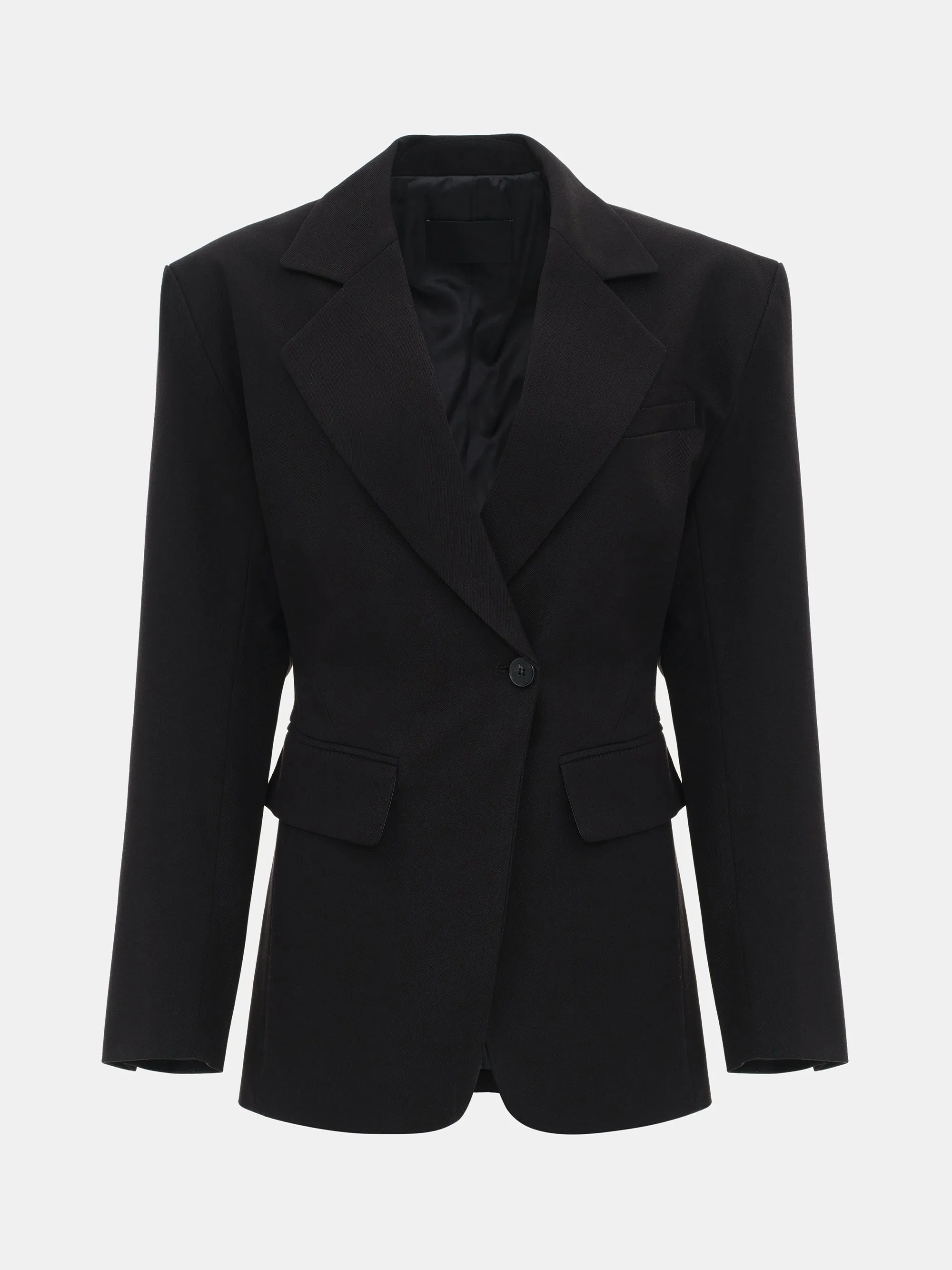 Cinched Suit Blazer, Black sold by Source Unknown product image thumbnail 5