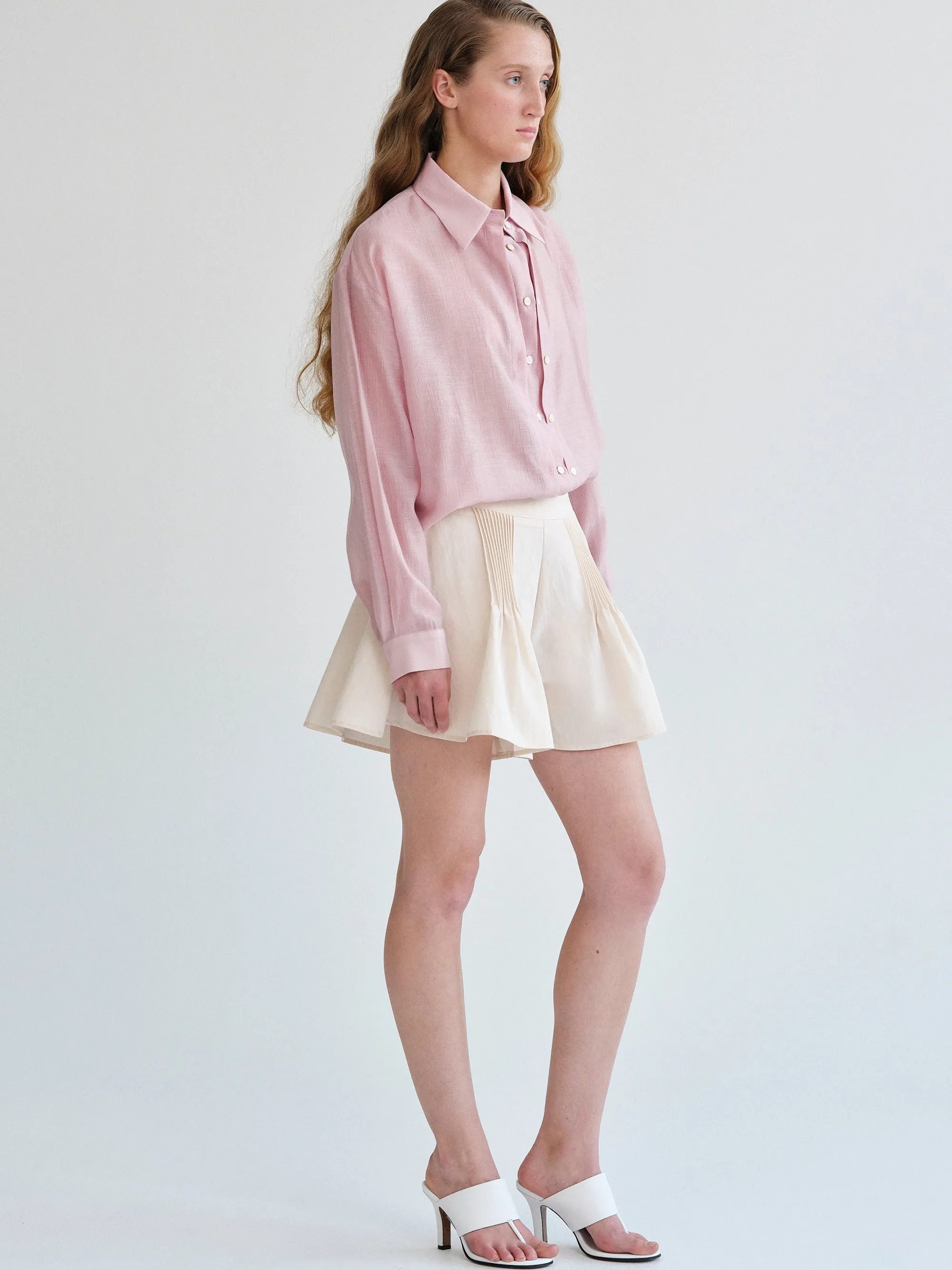 Rosano Double Placket Shirt, Pink sold by Source Unknown product image thumbnail 5