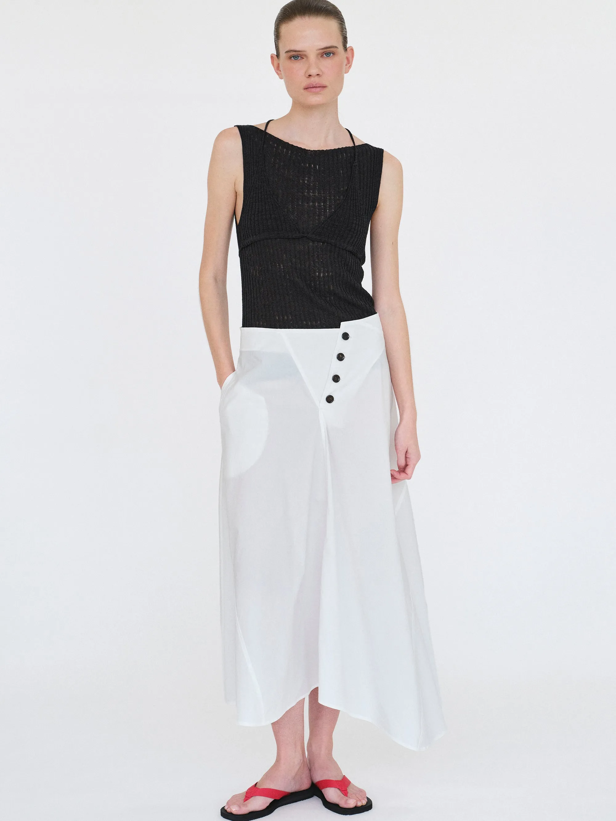 Reine Dual-Layer Knit Top, Black sold by Source Unknown product image thumbnail 2