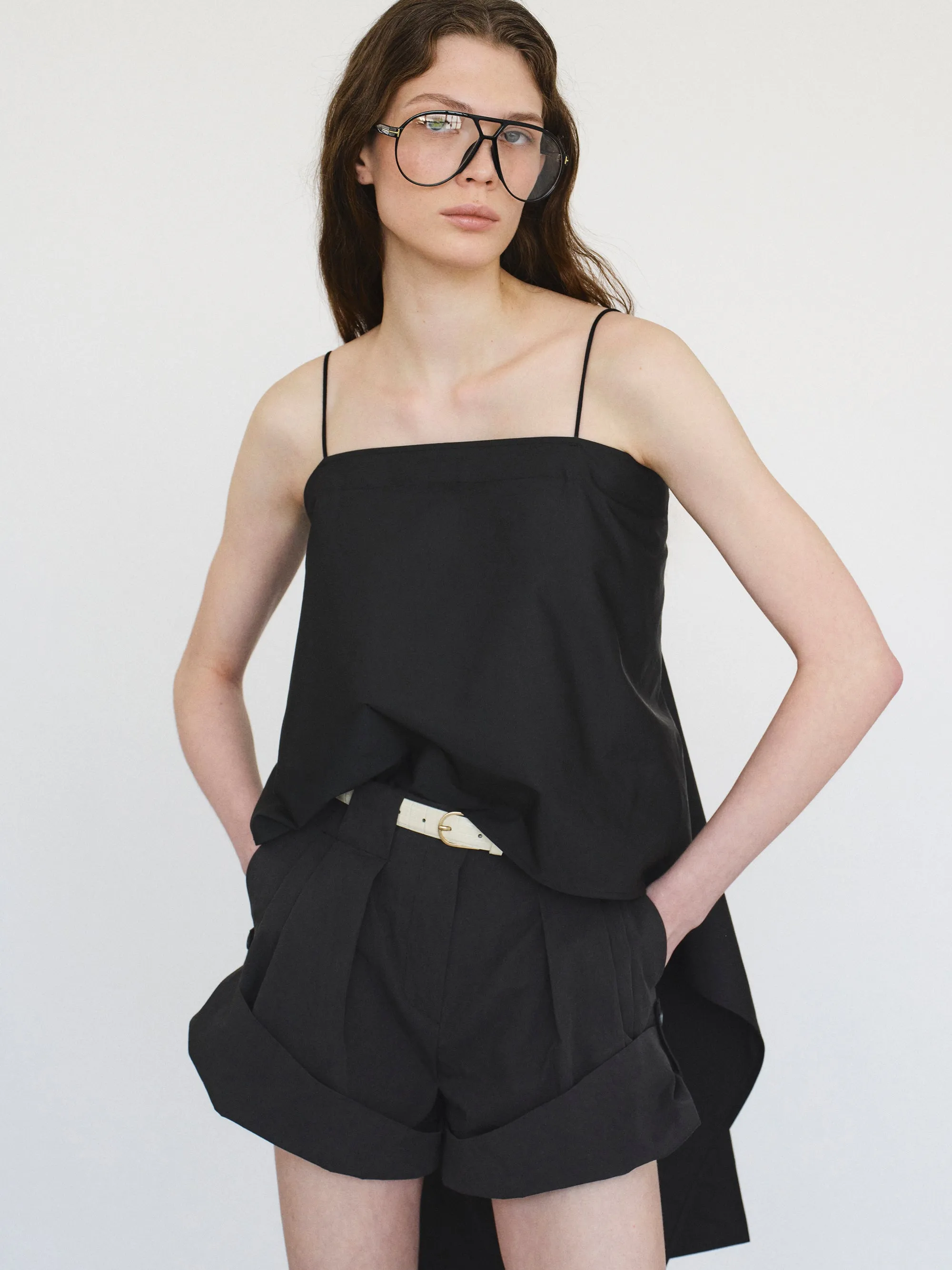 Lui Open-back Camisole, Black sold by Source Unknown product image thumbnail 4