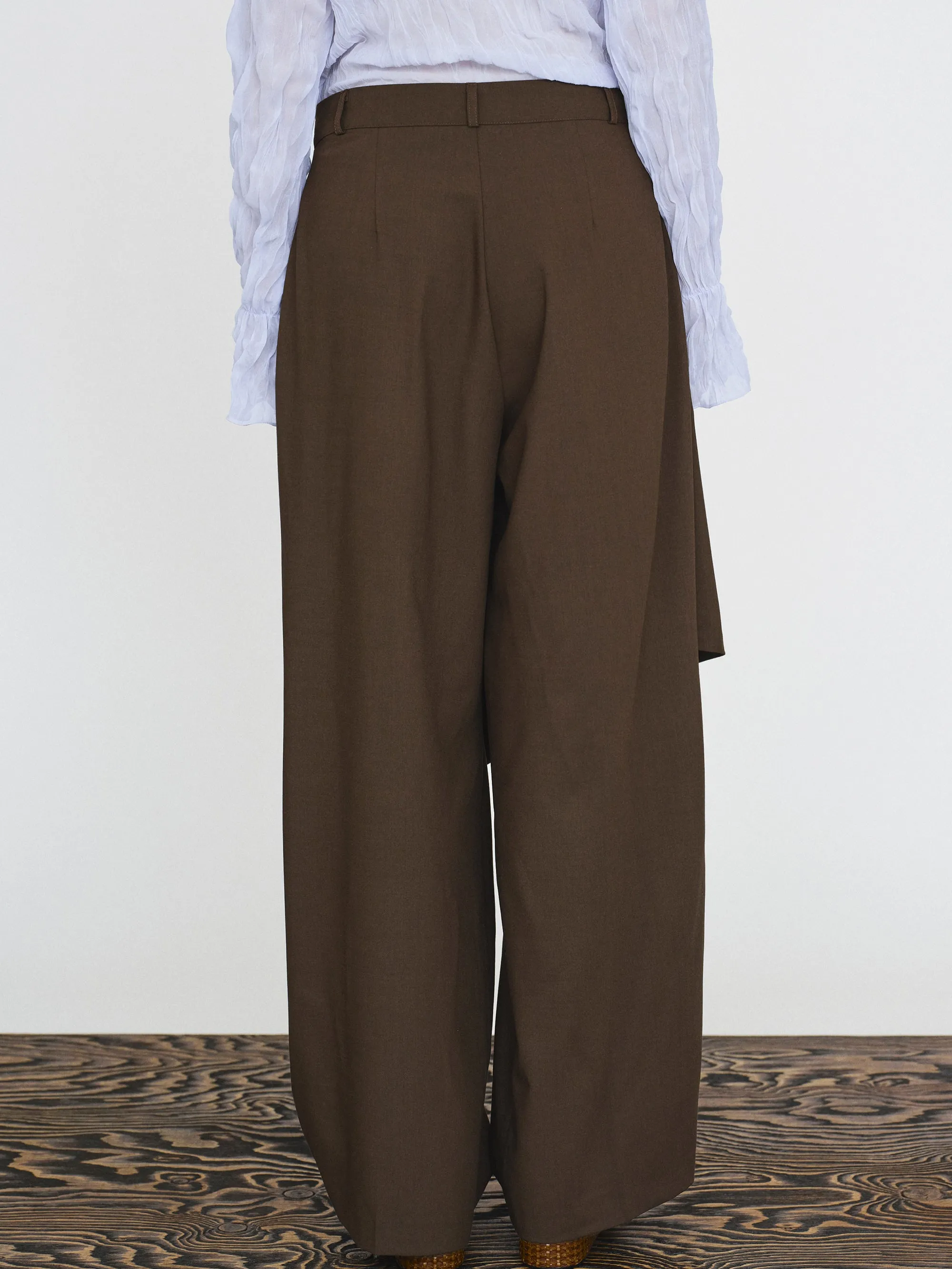 Hane Wide Pareo Trousers, Brown sold by Source Unknown product image thumbnail 5