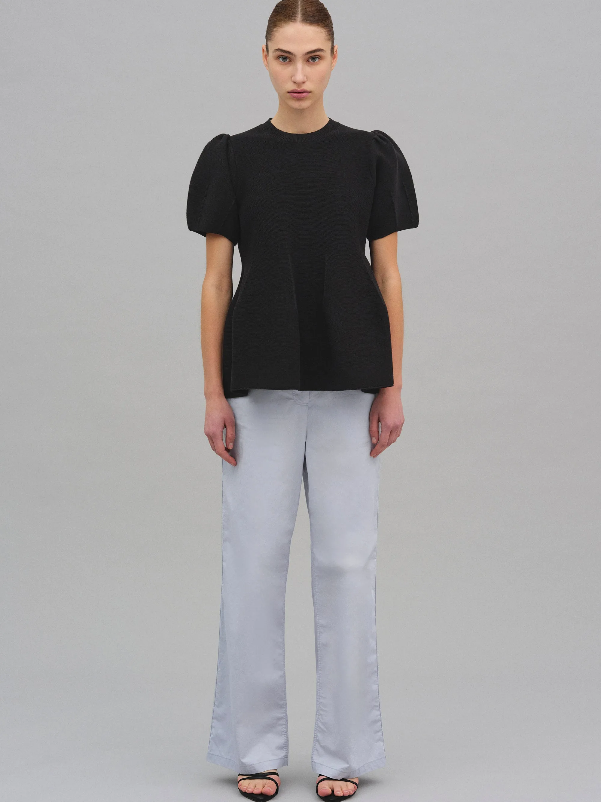 Givston Puff Sleeve Tulip Top, Black sold by Source Unknown product image thumbnail 3