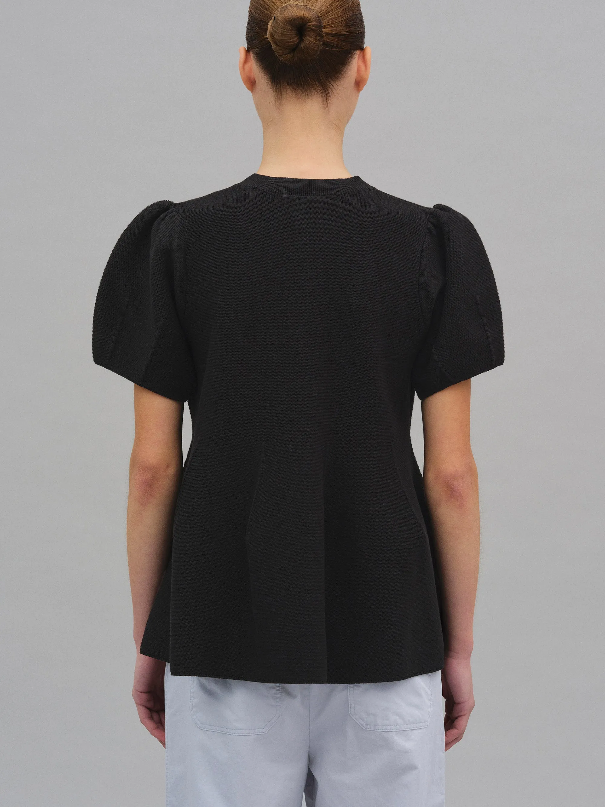 Givston Puff Sleeve Tulip Top, Black sold by Source Unknown product image thumbnail 4