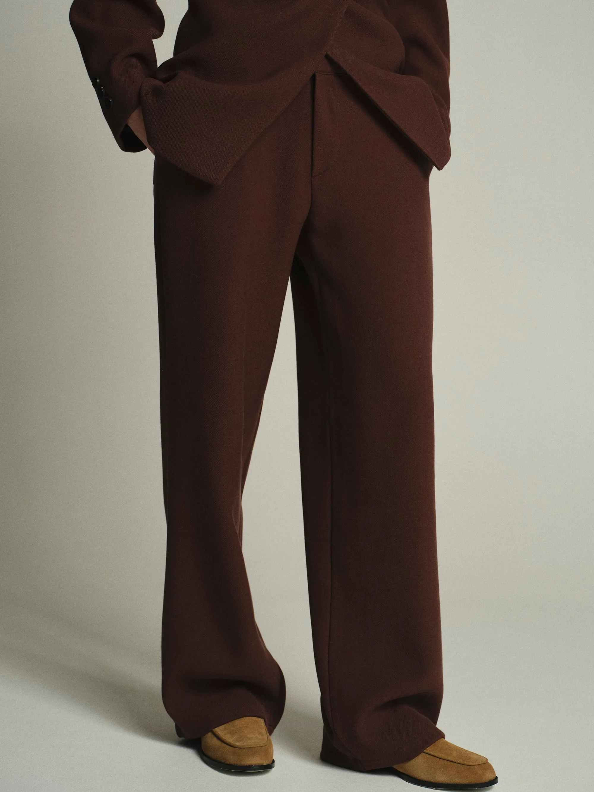 Nangy Tailored Trousers, Brown sold by Source Unknown product image thumbnail 3