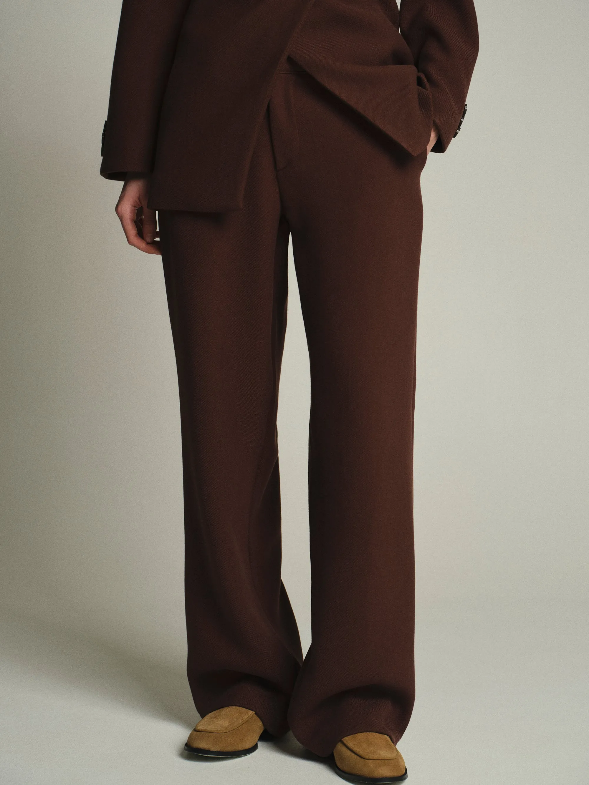 Nangy Tailored Trousers, Brown sold by Source Unknown product image thumbnail 2