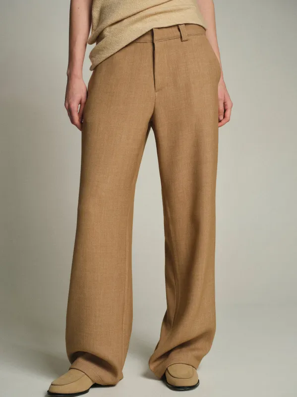 Nangy Tailored Trousers, Tan sold by Source Unknown