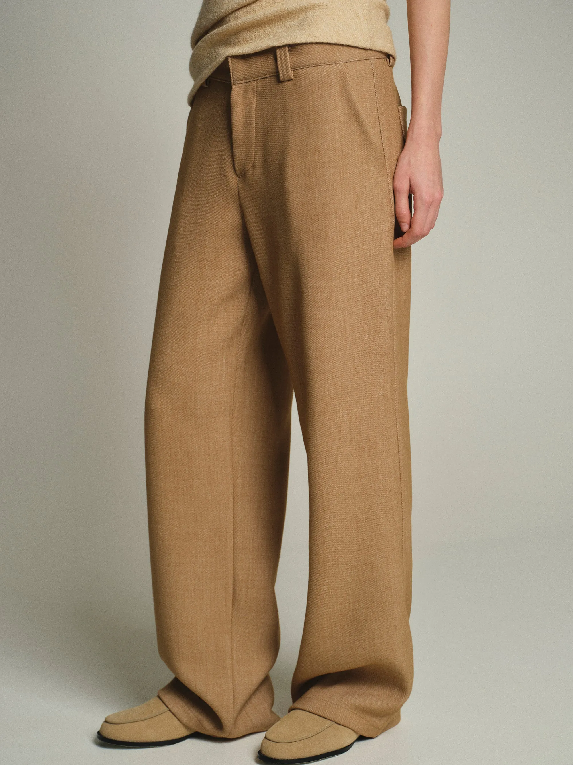 Nangy Tailored Trousers, Tan sold by Source Unknown product image thumbnail 2