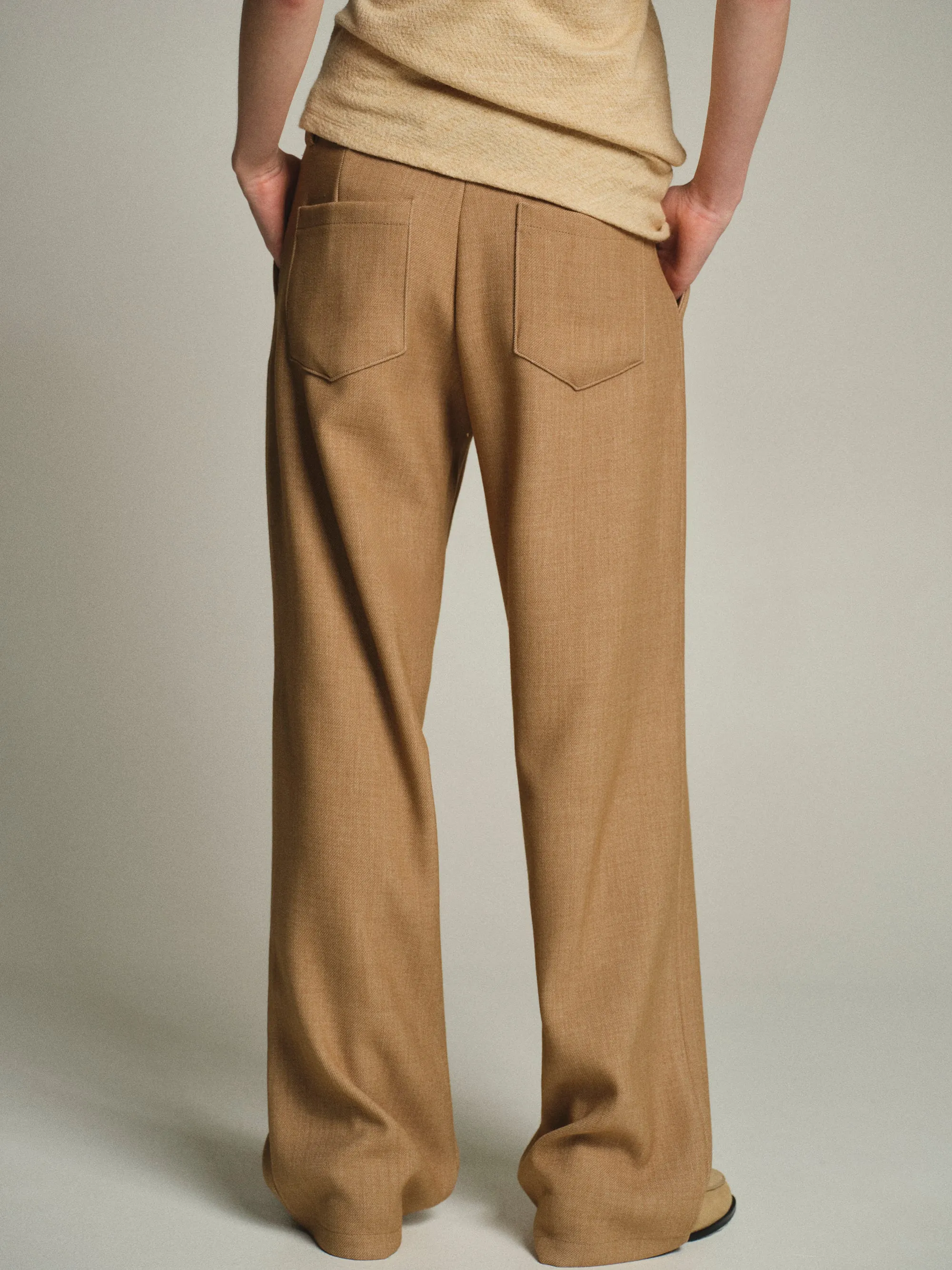 Nangy Tailored Trousers, Tan sold by Source Unknown product image thumbnail 4