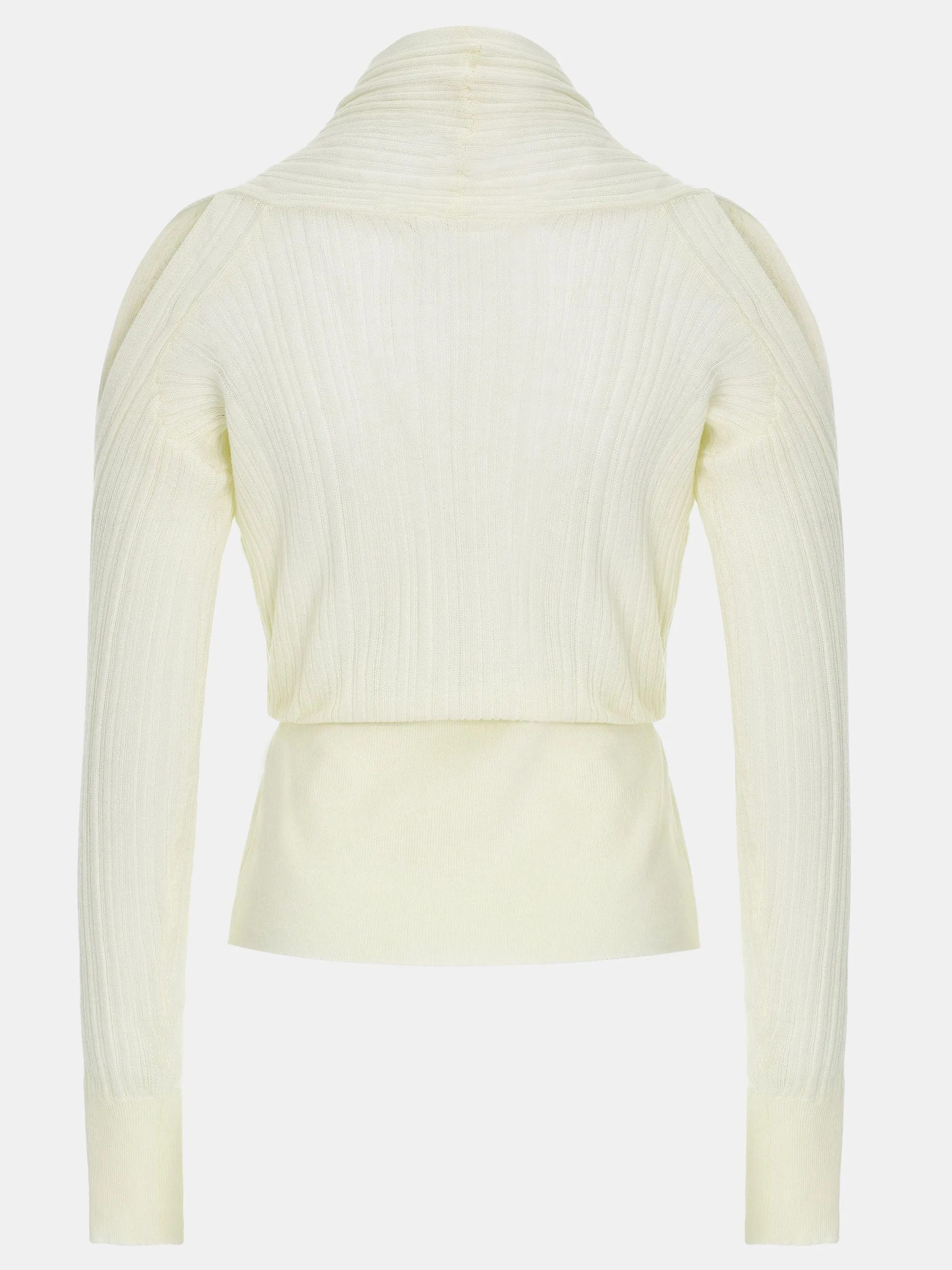 Wrap Cut-Out Knit Top, Ivory sold by Source Unknown product image thumbnail 3