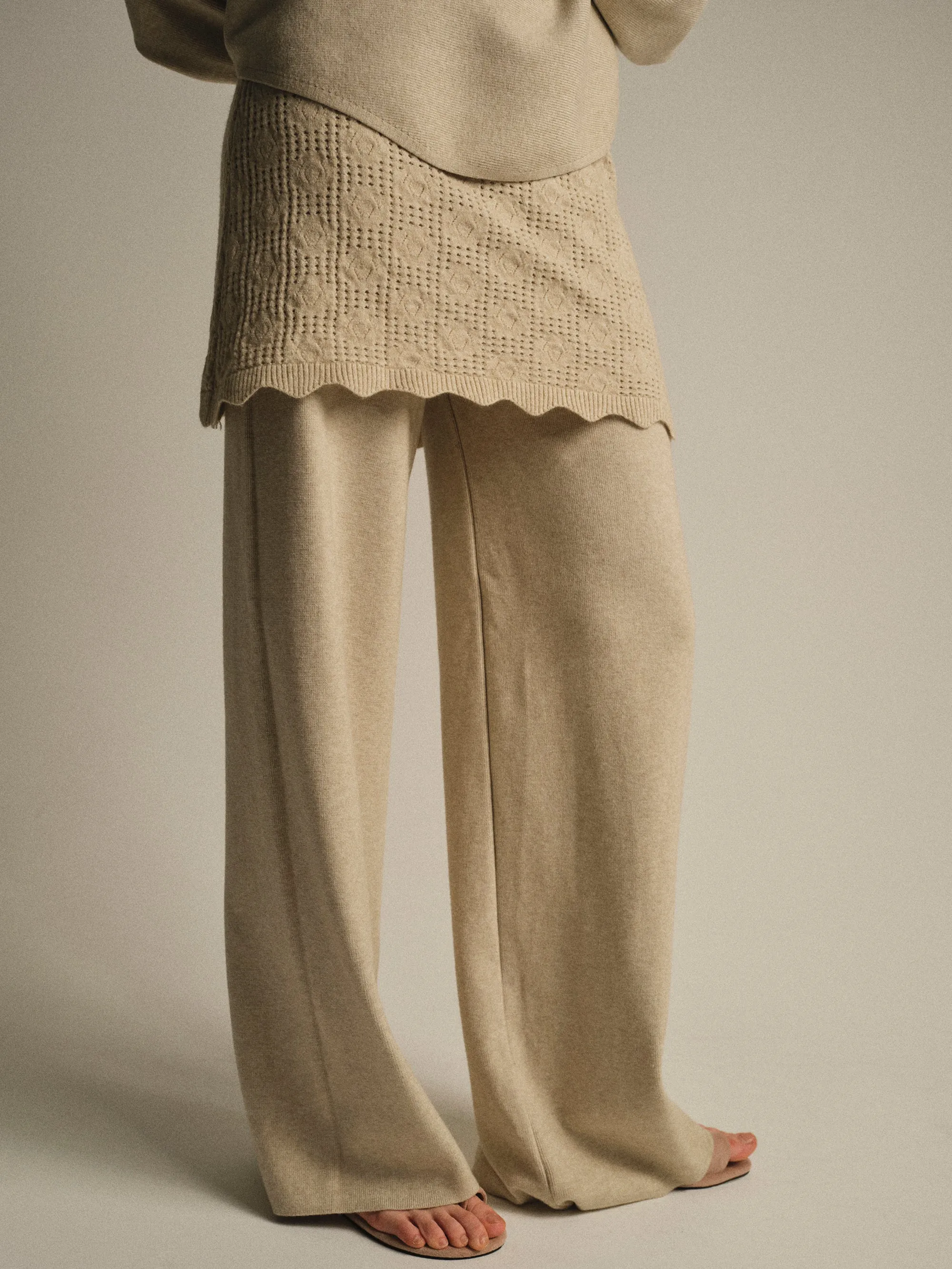 Skirt-Overlay Knit Set, Ivory sold by Source Unknown product image thumbnail 5
