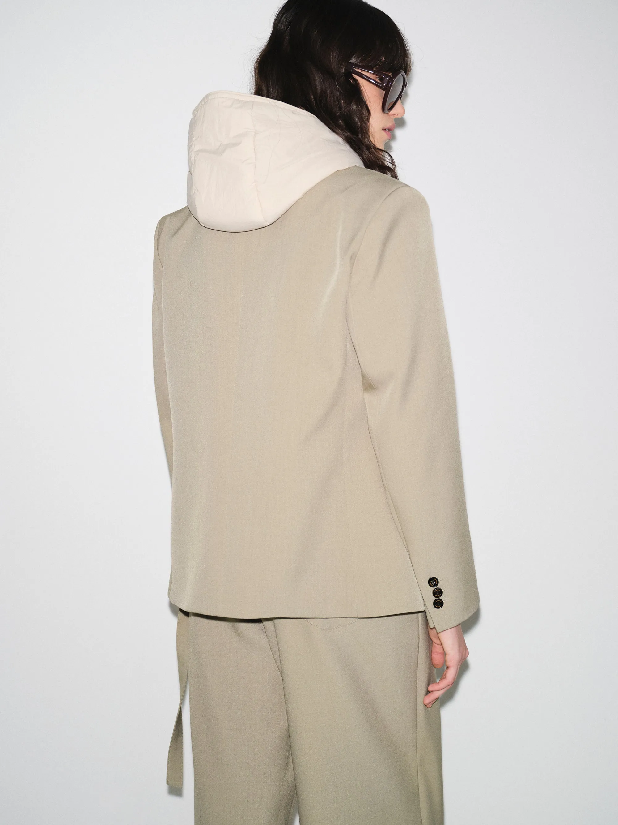 Single-Breasted Blazer, Khaki sold by Source Unknown product image thumbnail 4