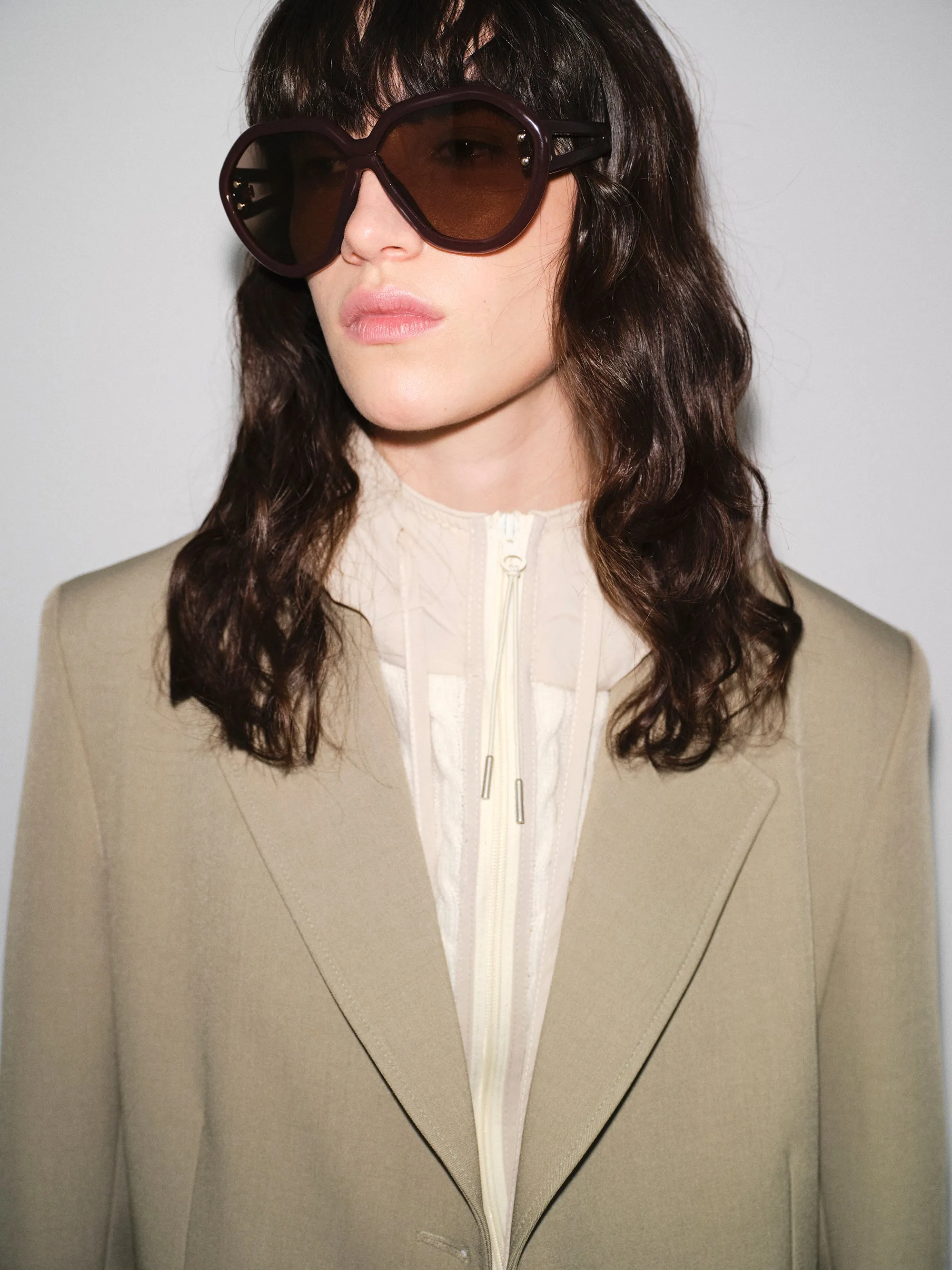 Single-Breasted Blazer, Khaki sold by Source Unknown product image thumbnail 3