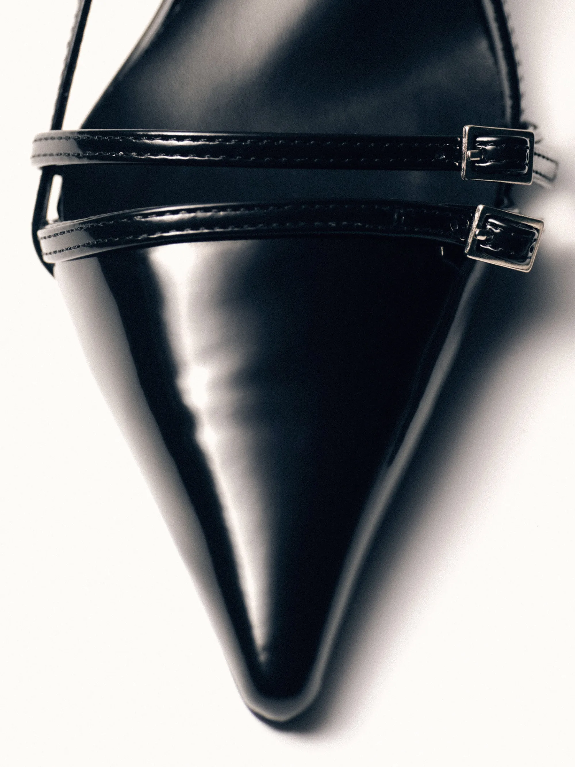 Patent Slingback Stiletto Heels, Black sold by Source Unknown product image thumbnail 5