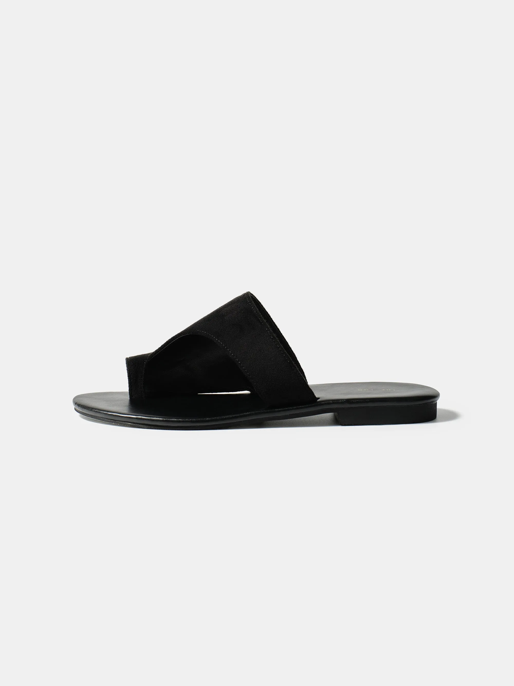 Suede Toe-Loop Sandals, Black sold by Source Unknown product image thumbnail 2