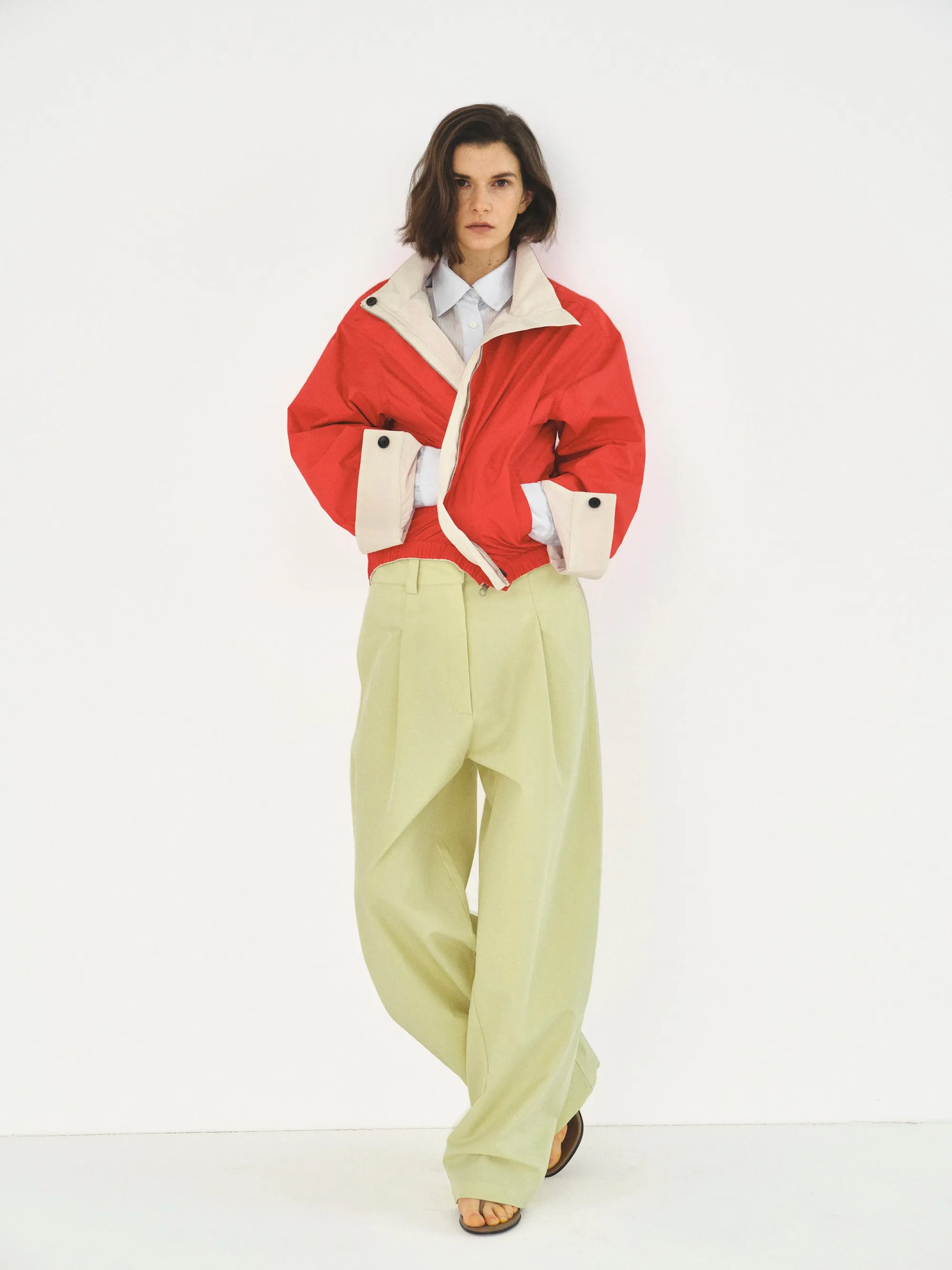 Reversible Blouson Jacket, Red sold by Source Unknown