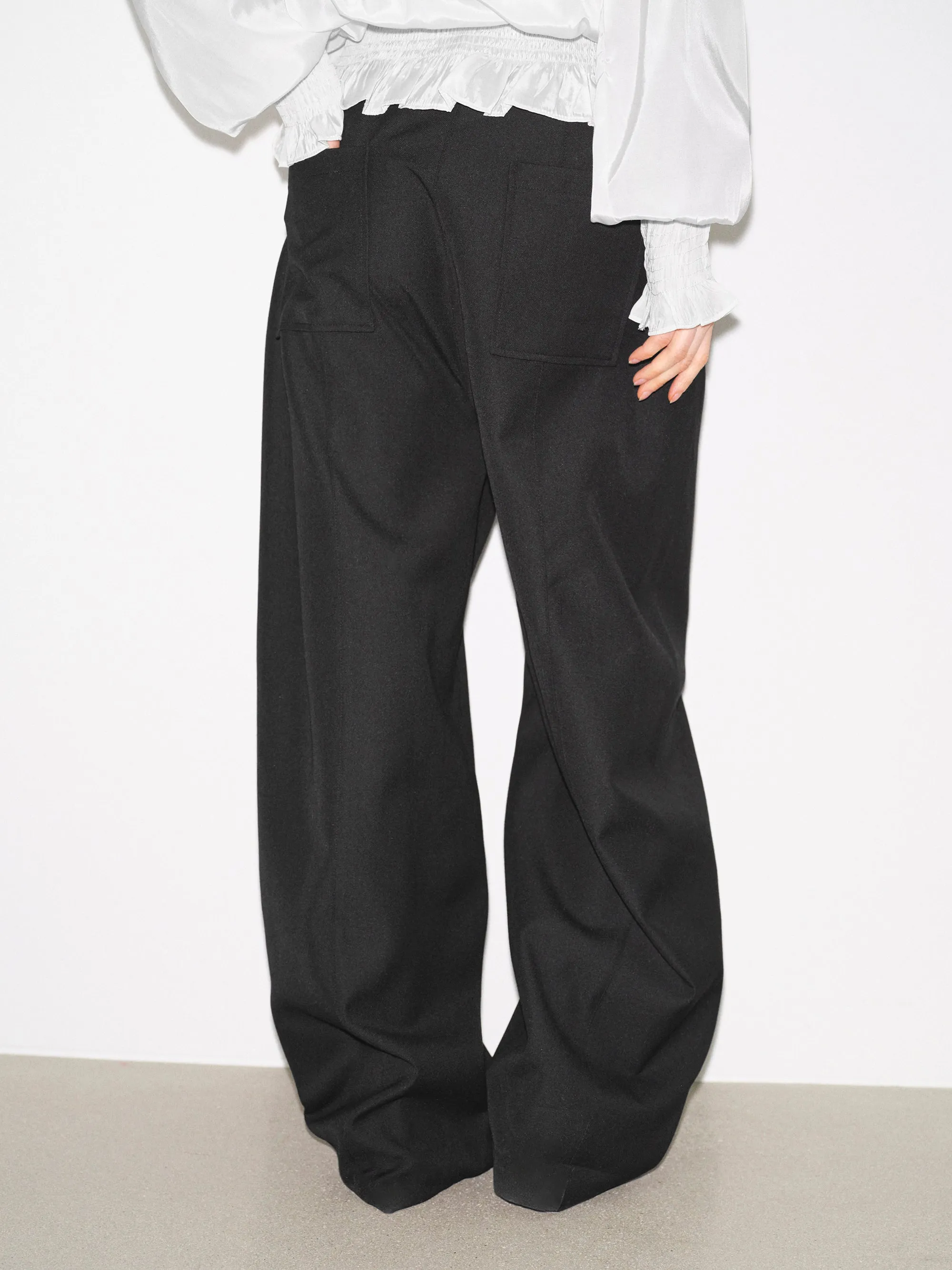 Mesa Front Welt Pocket Trousers, Black sold by Source Unknown product image thumbnail 3