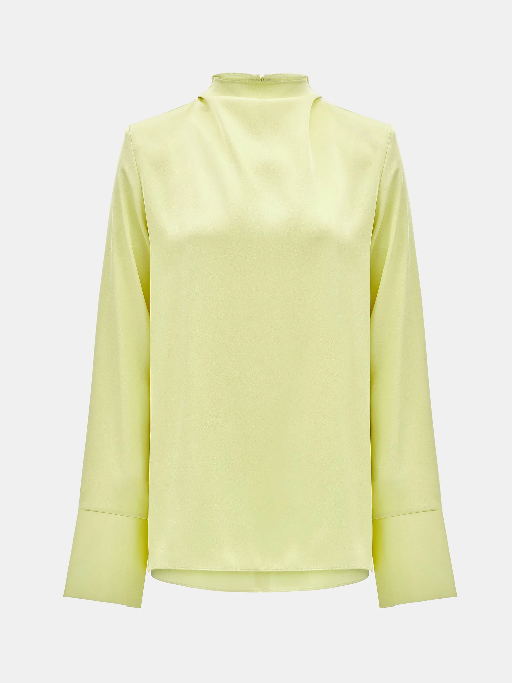 Padded Satin Blouse, Yellow sold by Source Unknown product image thumbnail 5