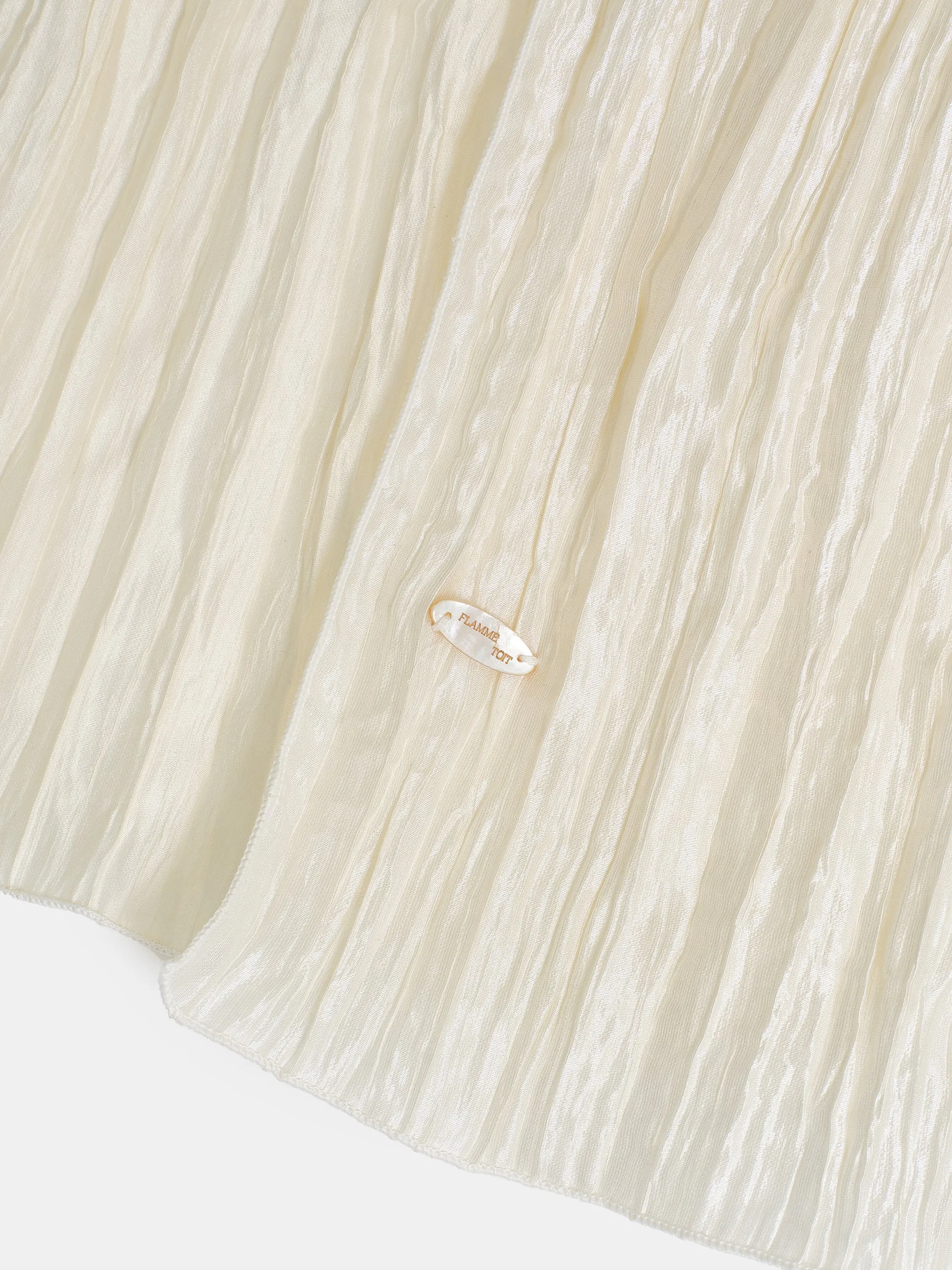 Pleated Scarf, Ivory sold by Source Unknown product image thumbnail 3