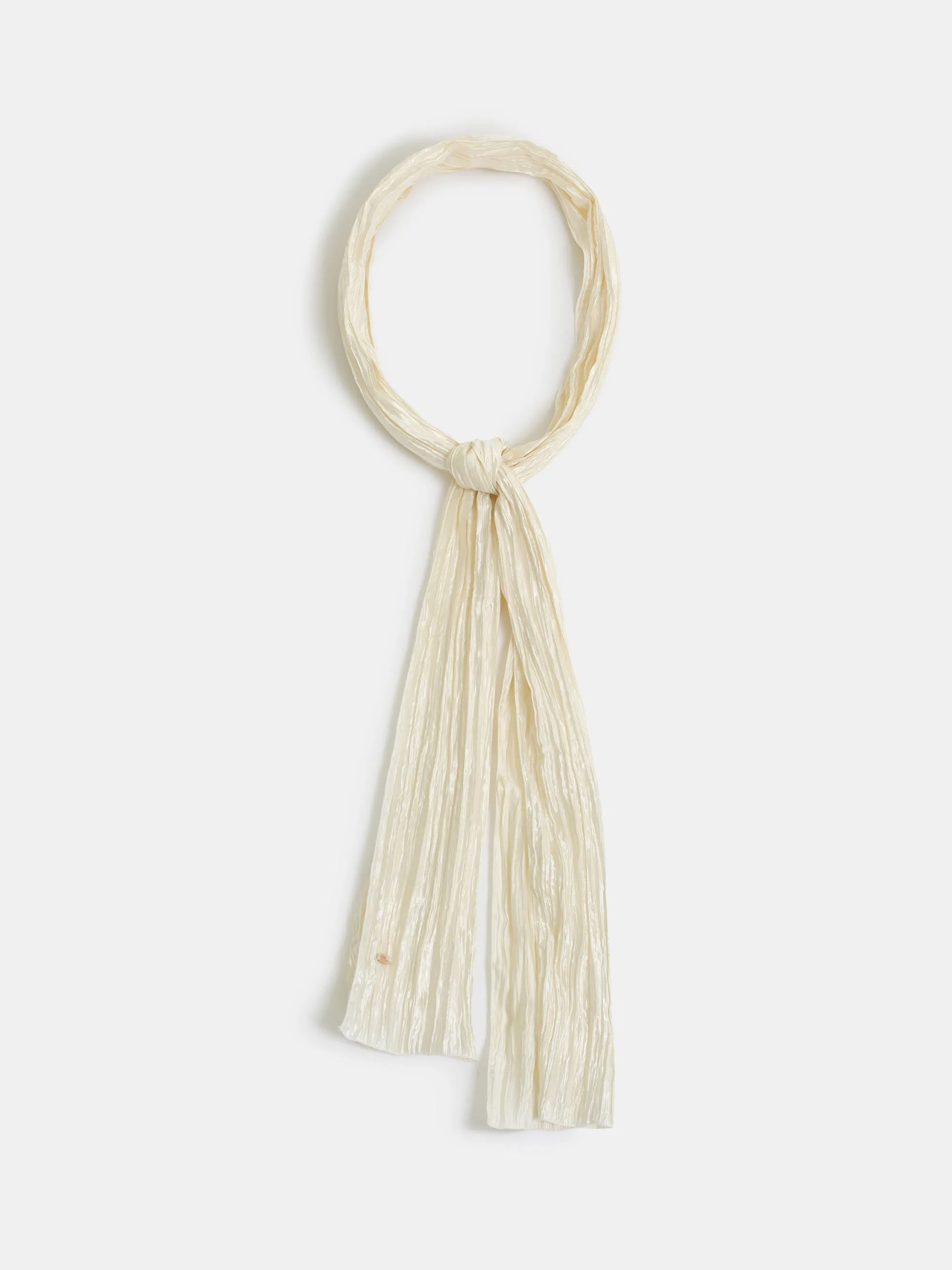 Pleated Scarf, Ivory sold by Source Unknown product image thumbnail 4