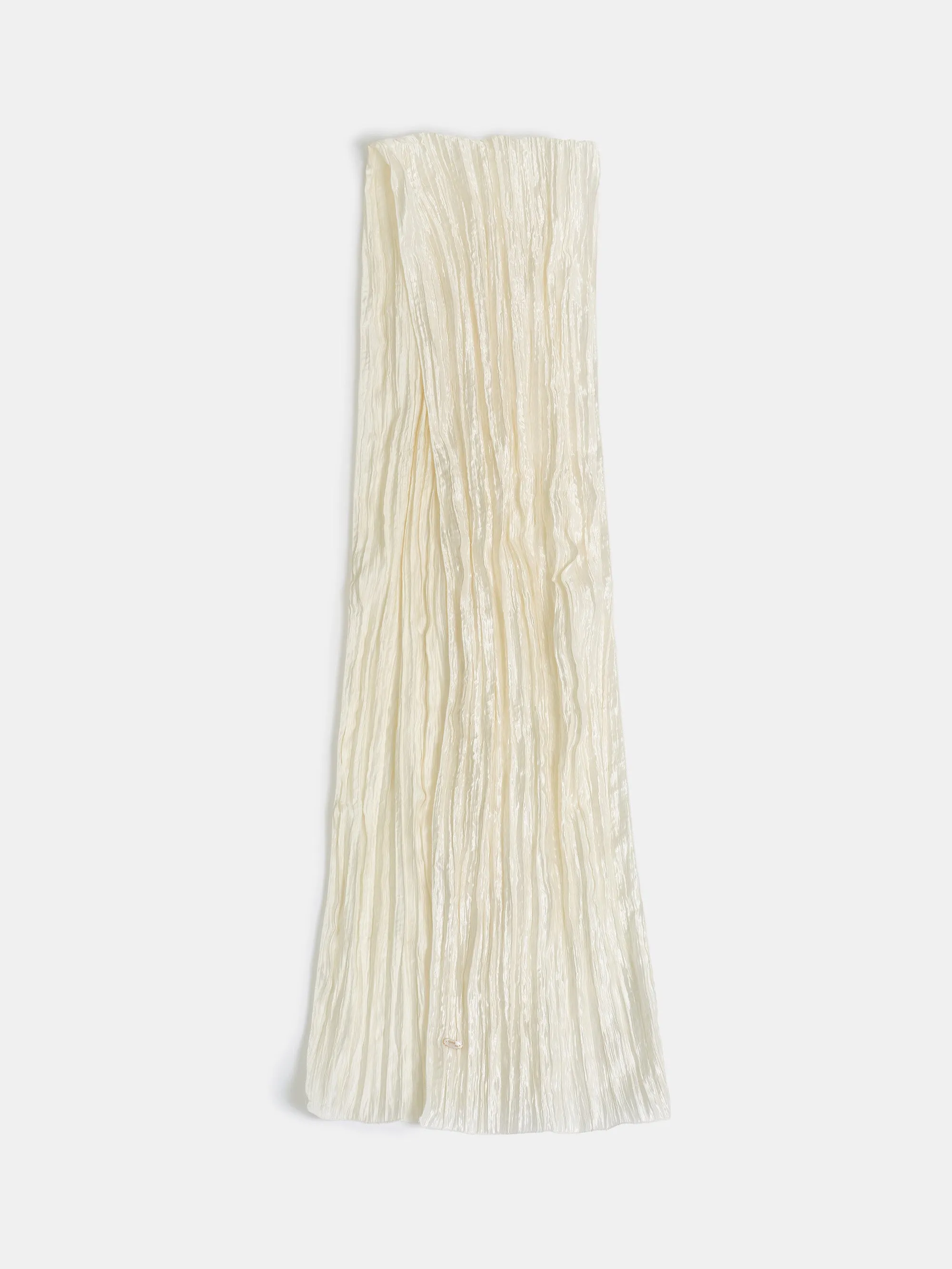 Pleated Scarf, Ivory sold by Source Unknown product image thumbnail 2