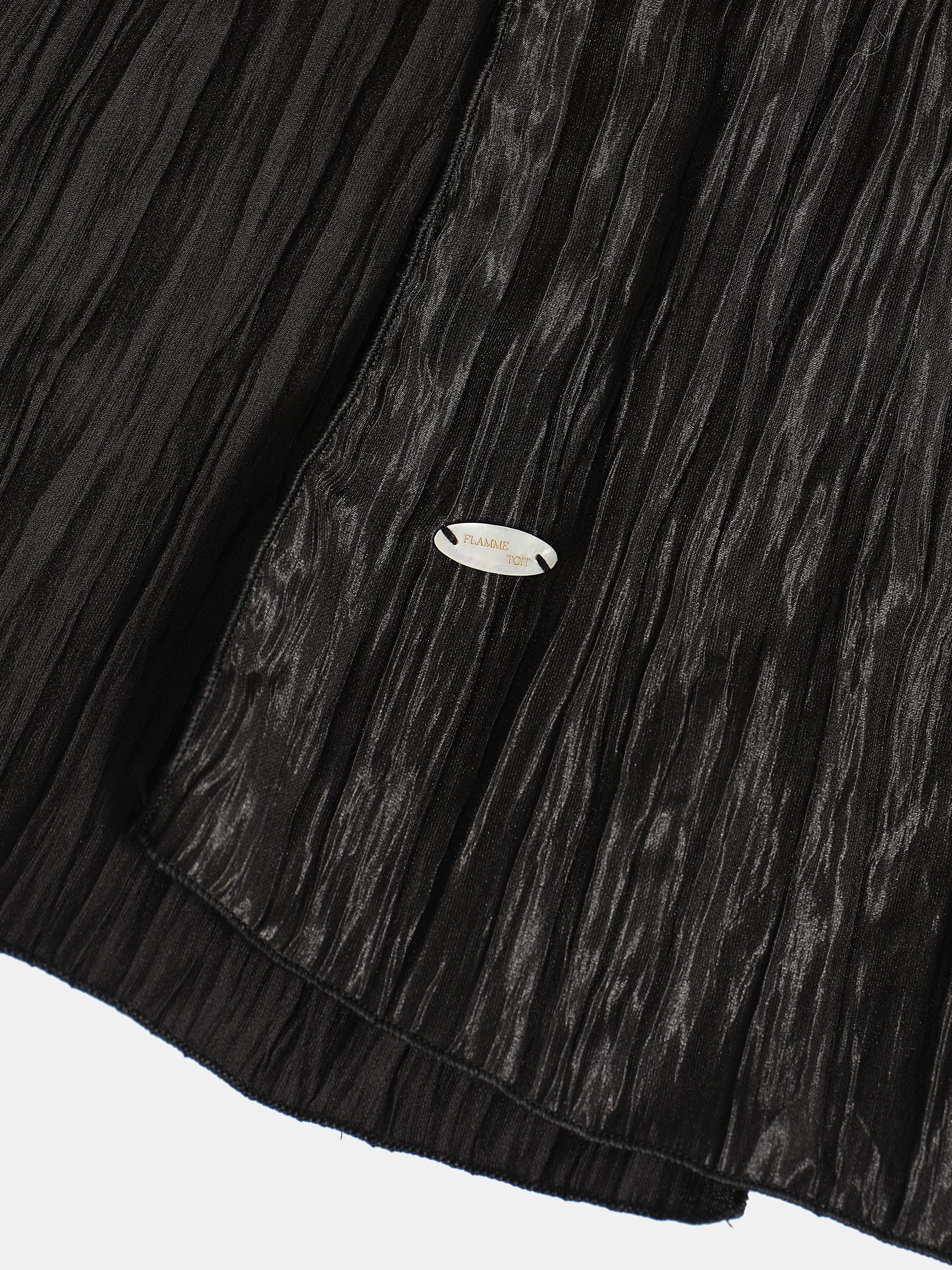 Pleated Scarf, Black sold by Source Unknown product image thumbnail 3