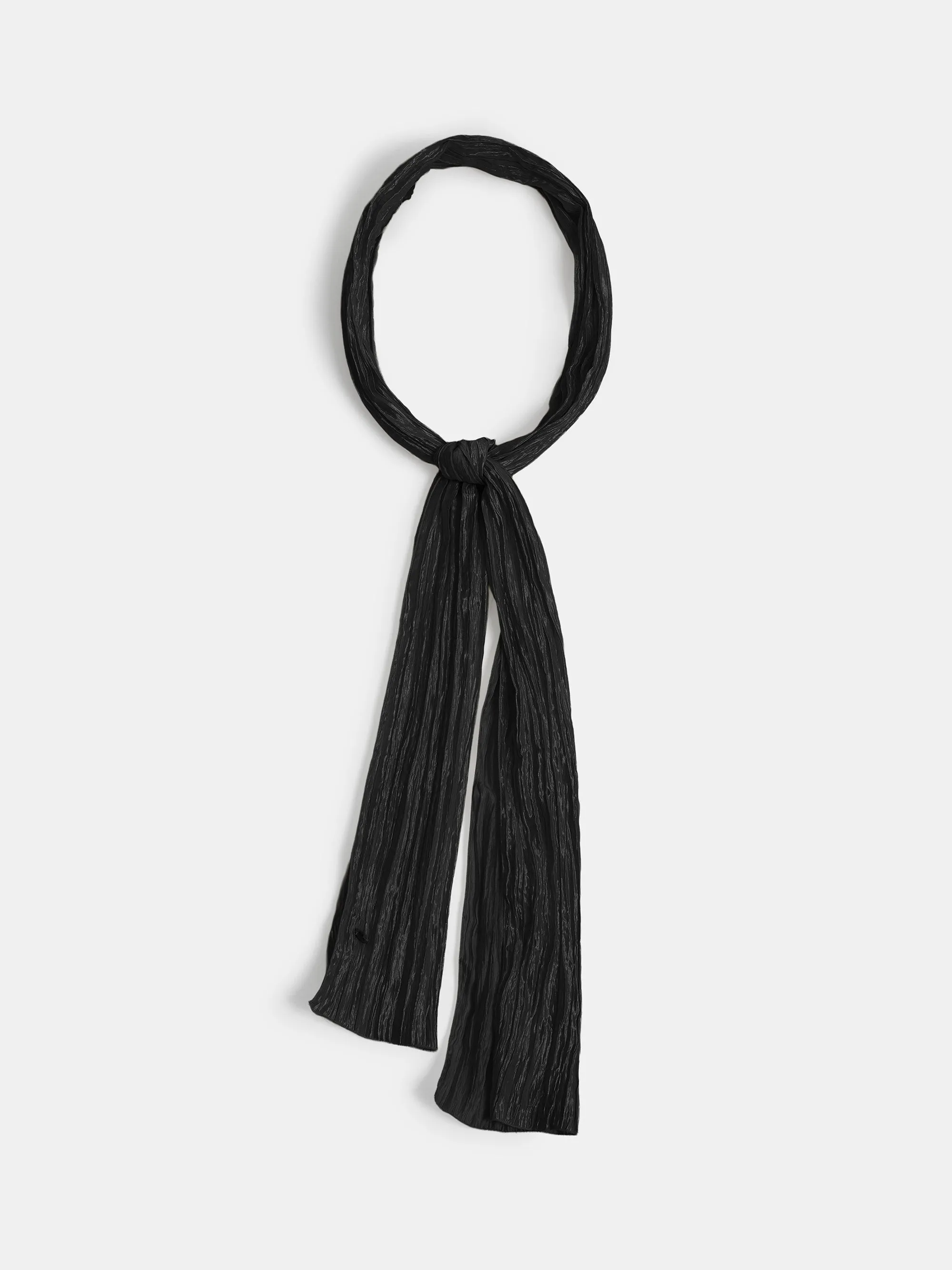 Pleated Scarf, Black sold by Source Unknown product image thumbnail 4
