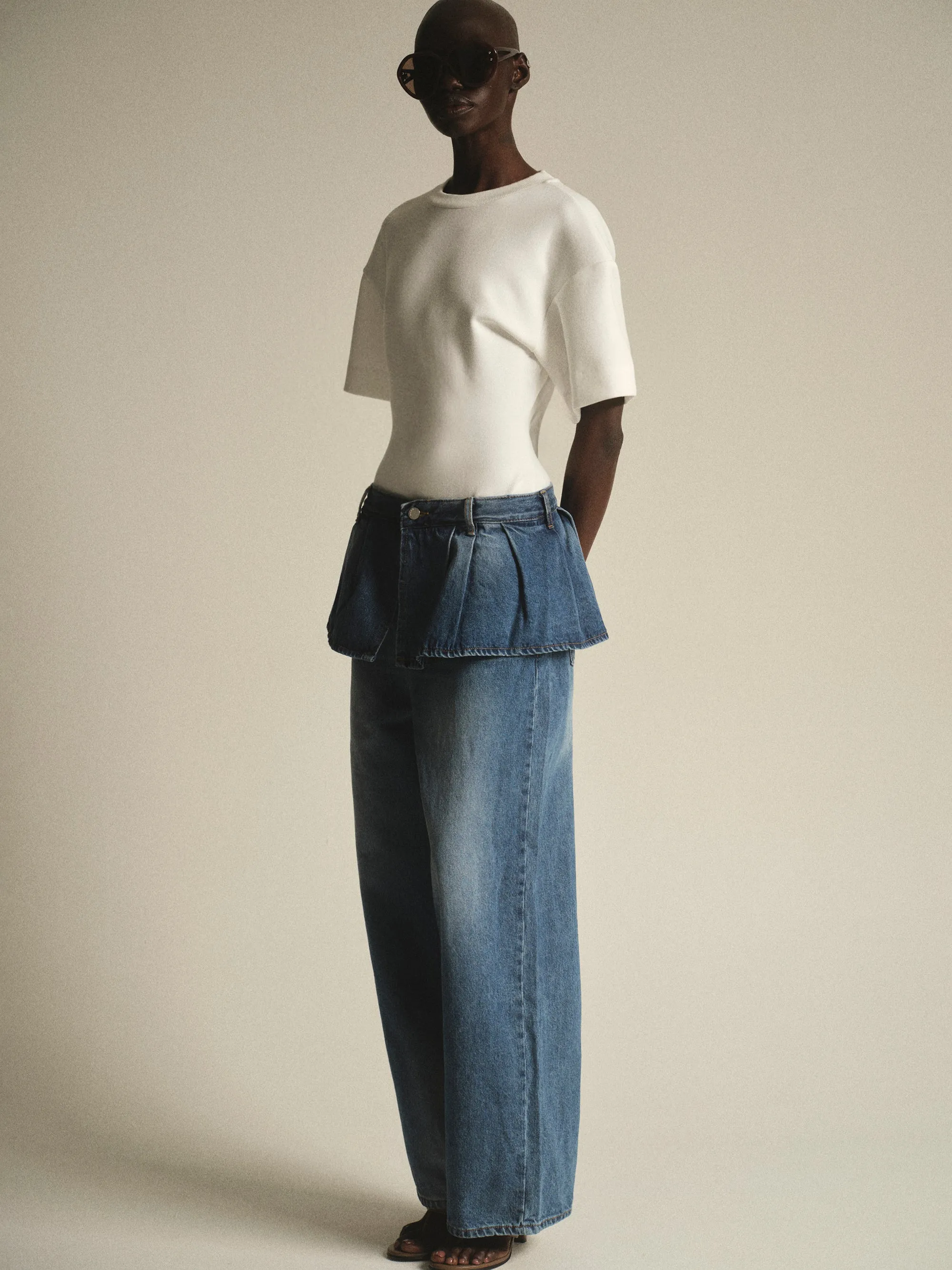 Amila Cinched T-Shirt, White sold by Source Unknown product image thumbnail 2