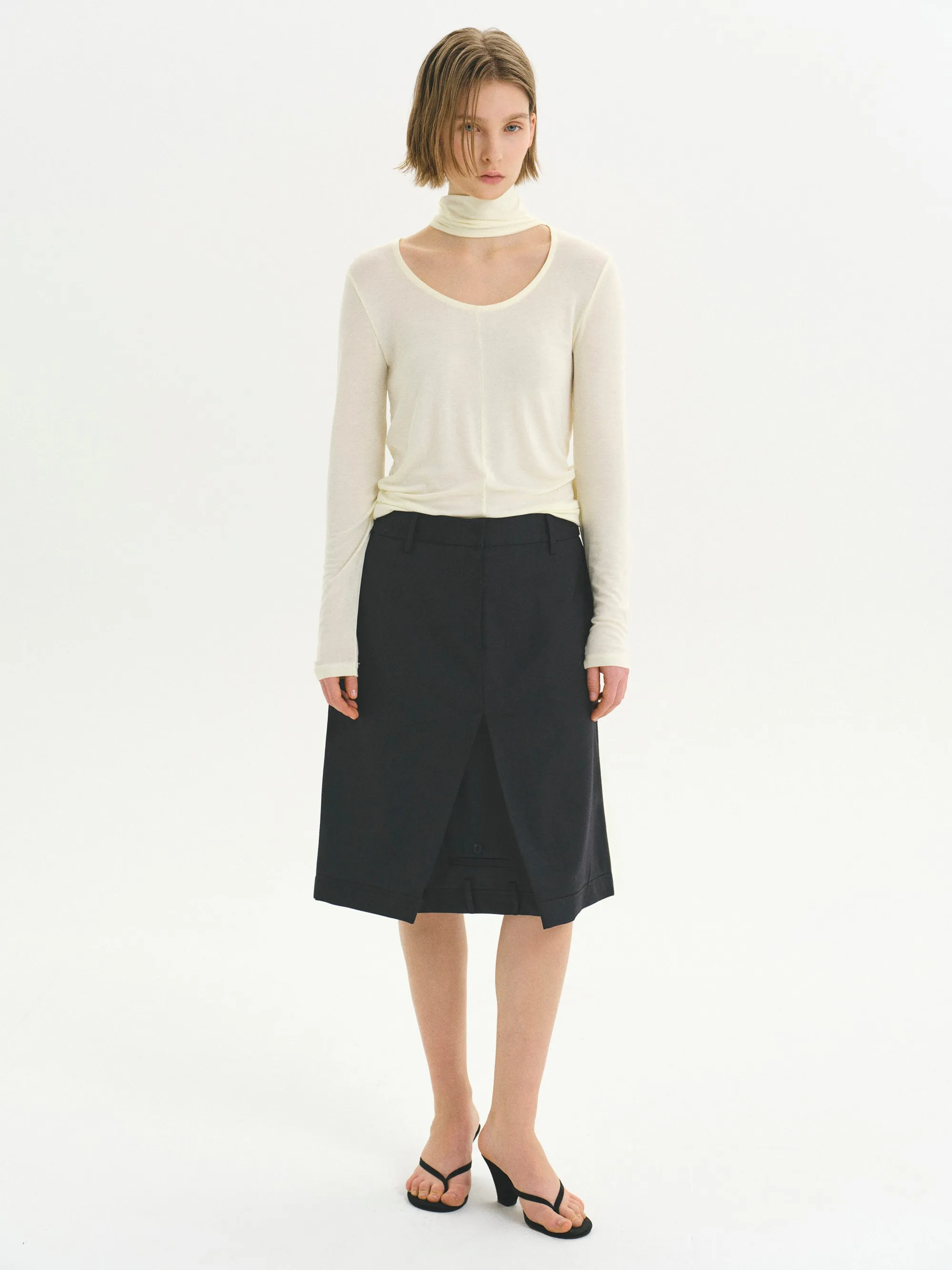 Upside-Down Skirt, Black sold by Source Unknown product image thumbnail 2