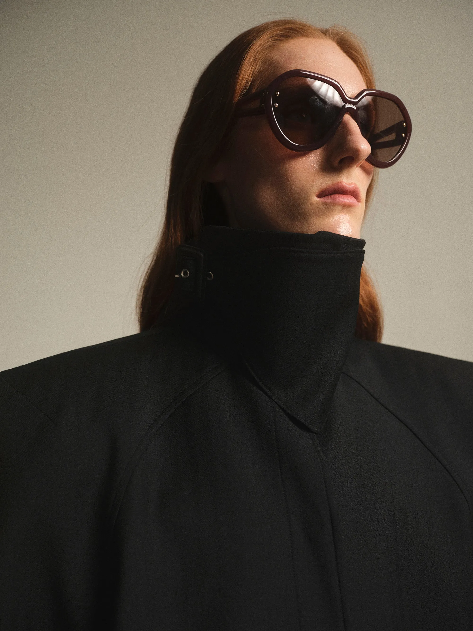 Tailored Belted Overcoat, Black sold by Source Unknown product image thumbnail 2