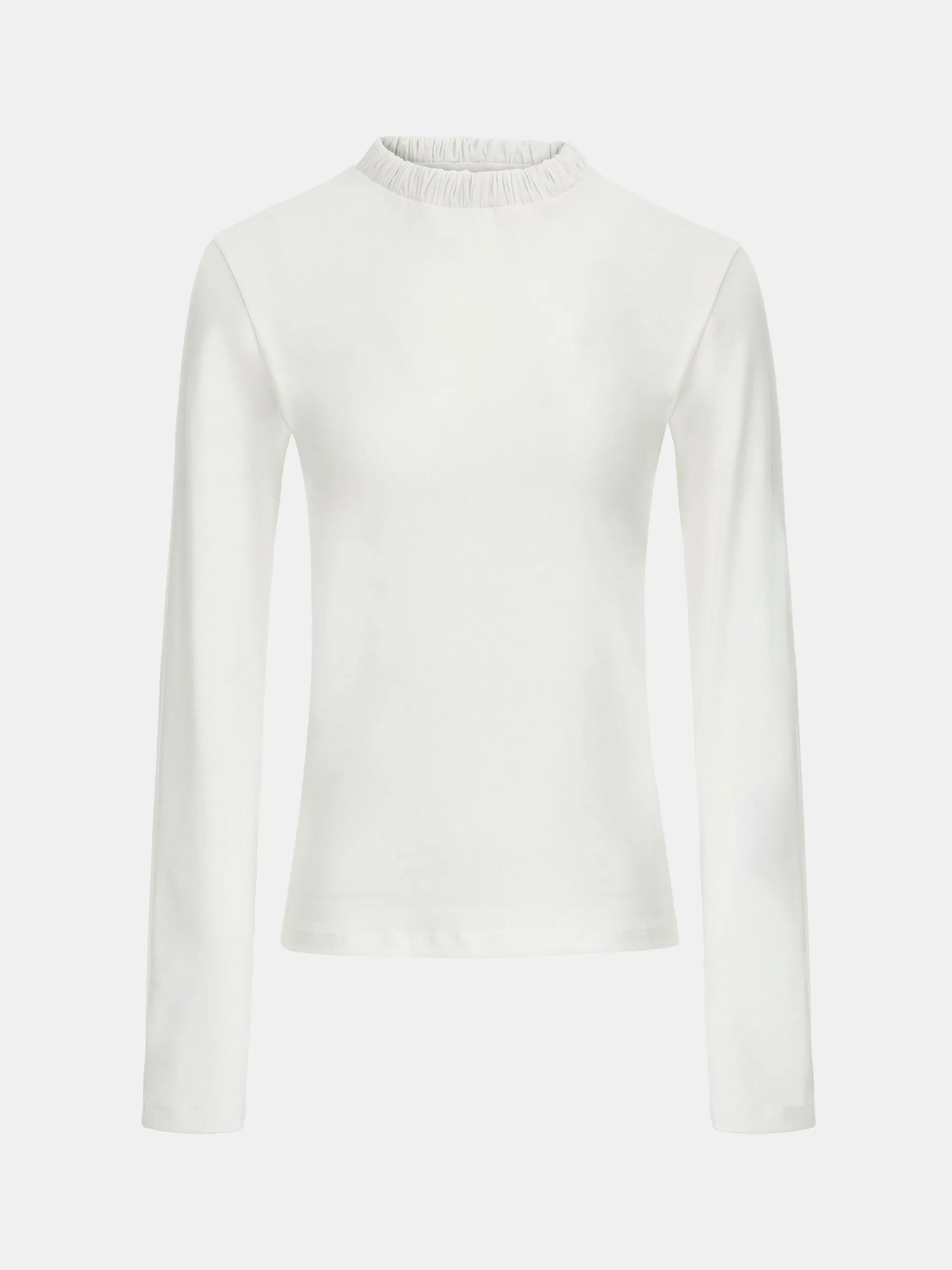 Shirred Neck Jersey Top, Ivory sold by Source Unknown product image thumbnail 5