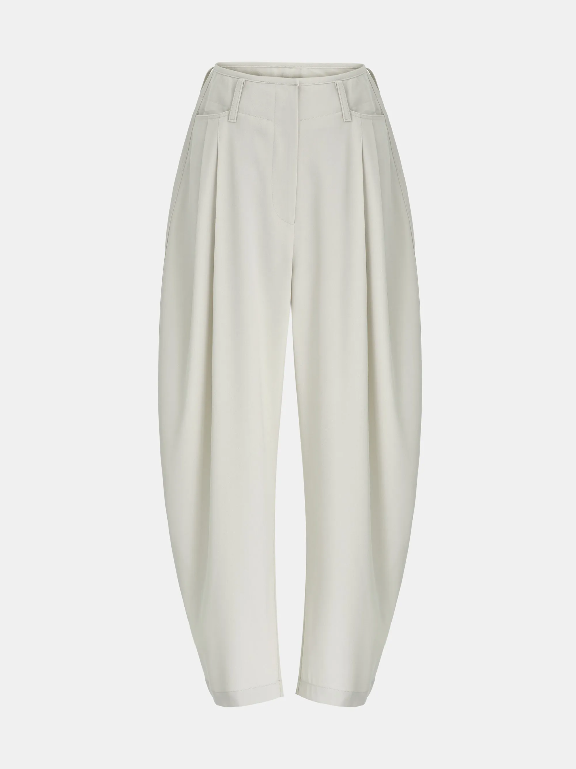 Double-Pleat Trousers, Ivory sold by Source Unknown product image thumbnail 5
