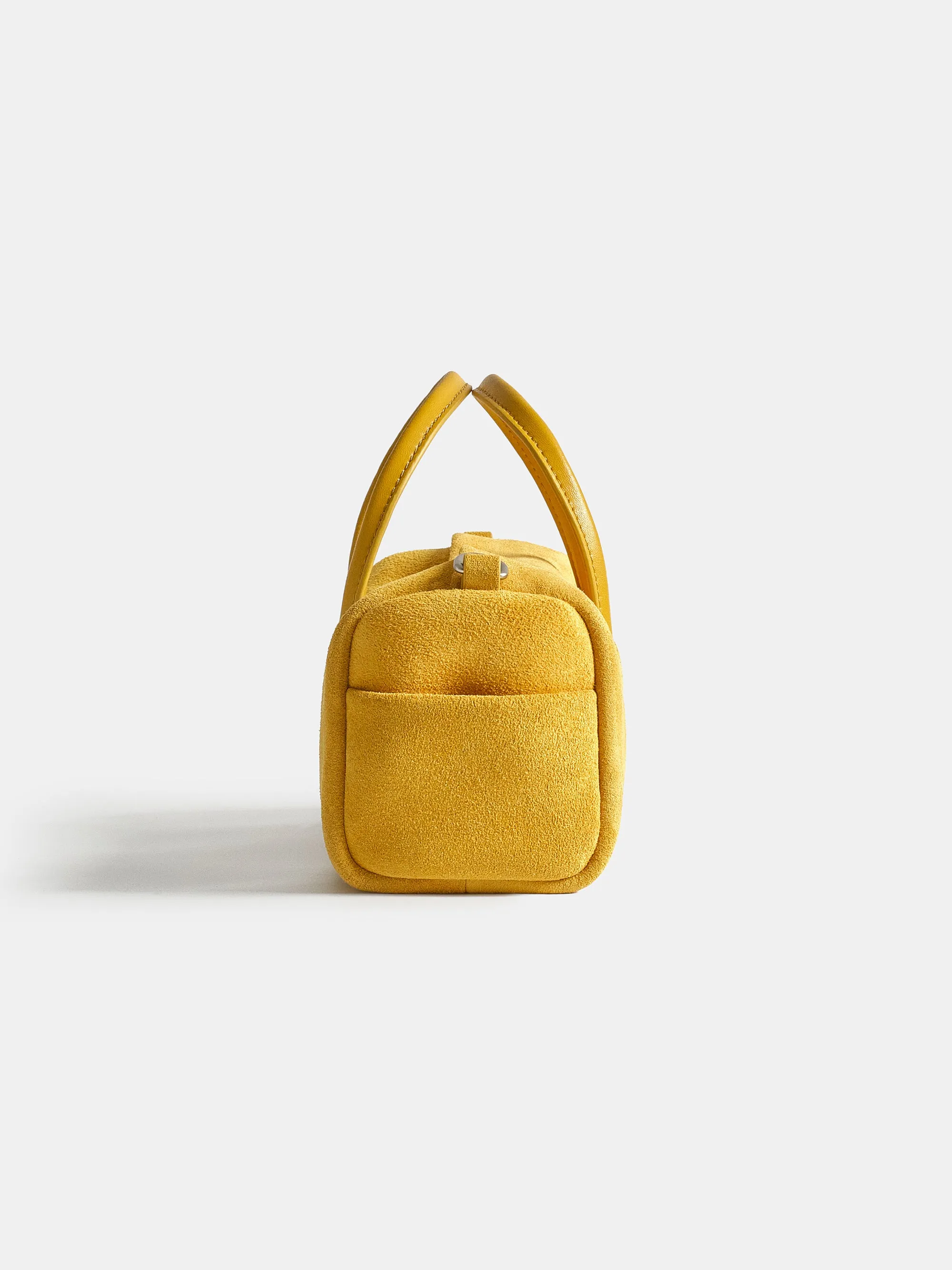 Suede Barrel Bag, Yellow sold by Source Unknown product image thumbnail 4