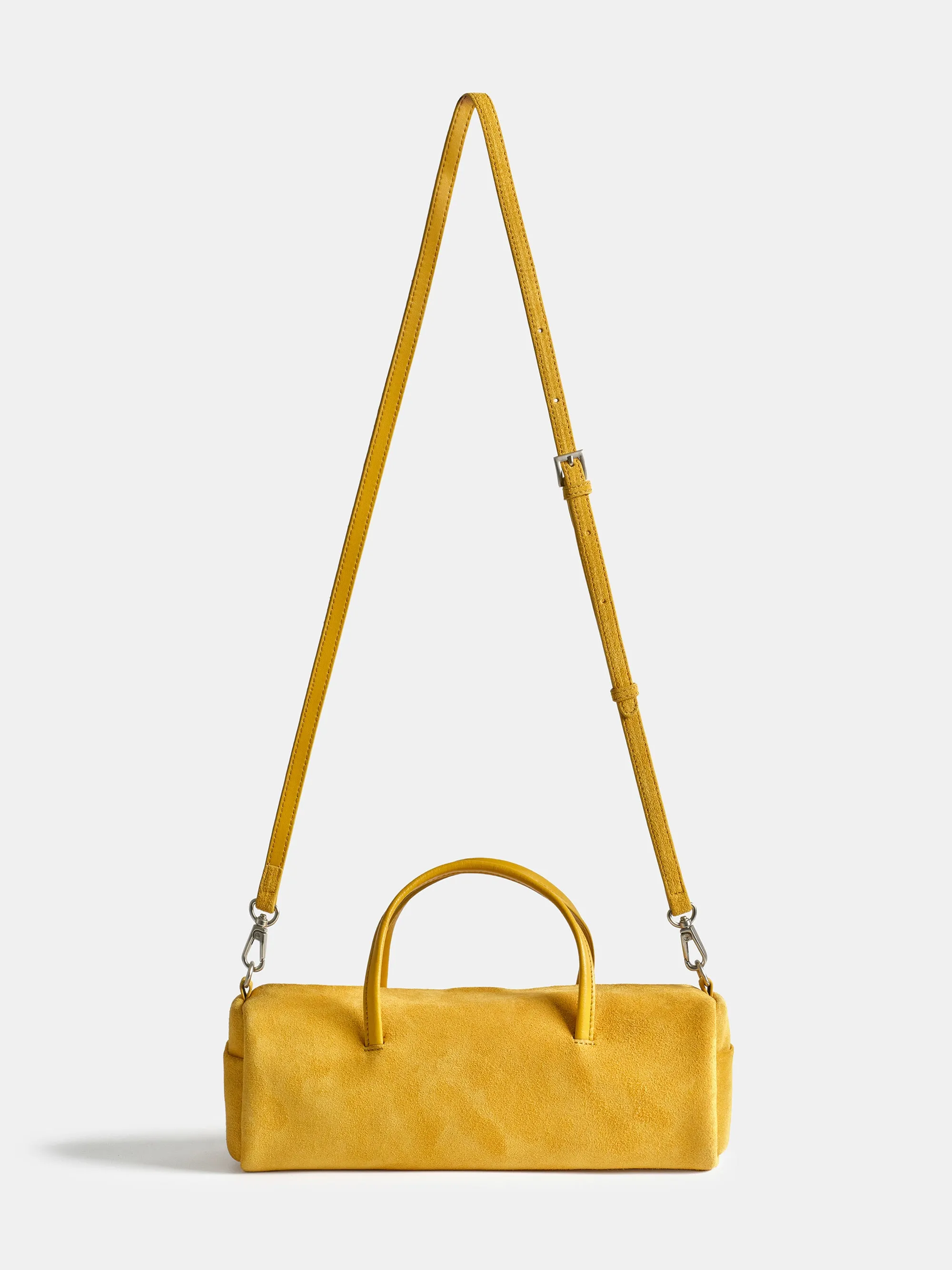 Suede Barrel Bag, Yellow sold by Source Unknown product image thumbnail 5