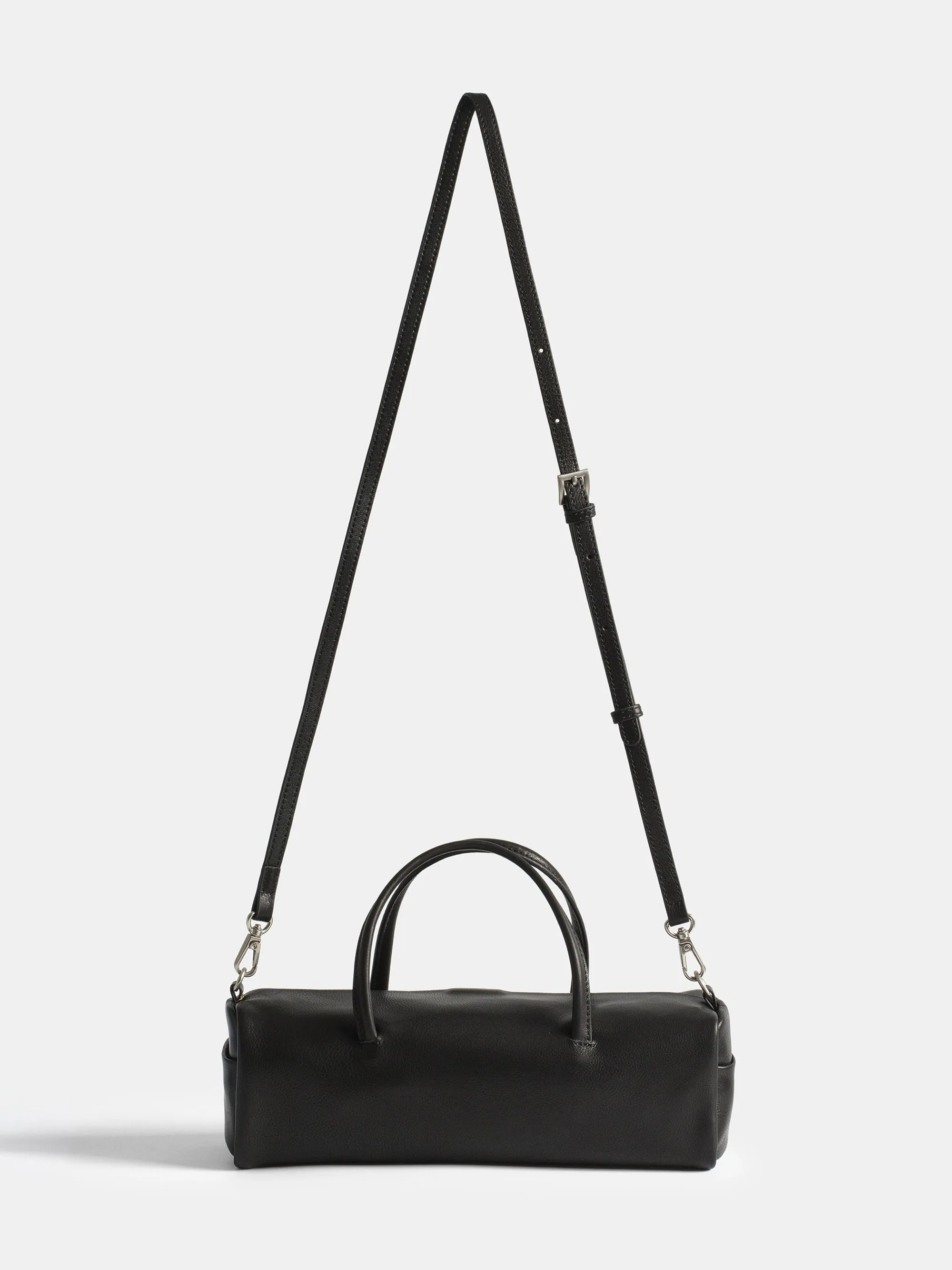 Leather Barrel Bag, Black sold by Source Unknown product image thumbnail 5