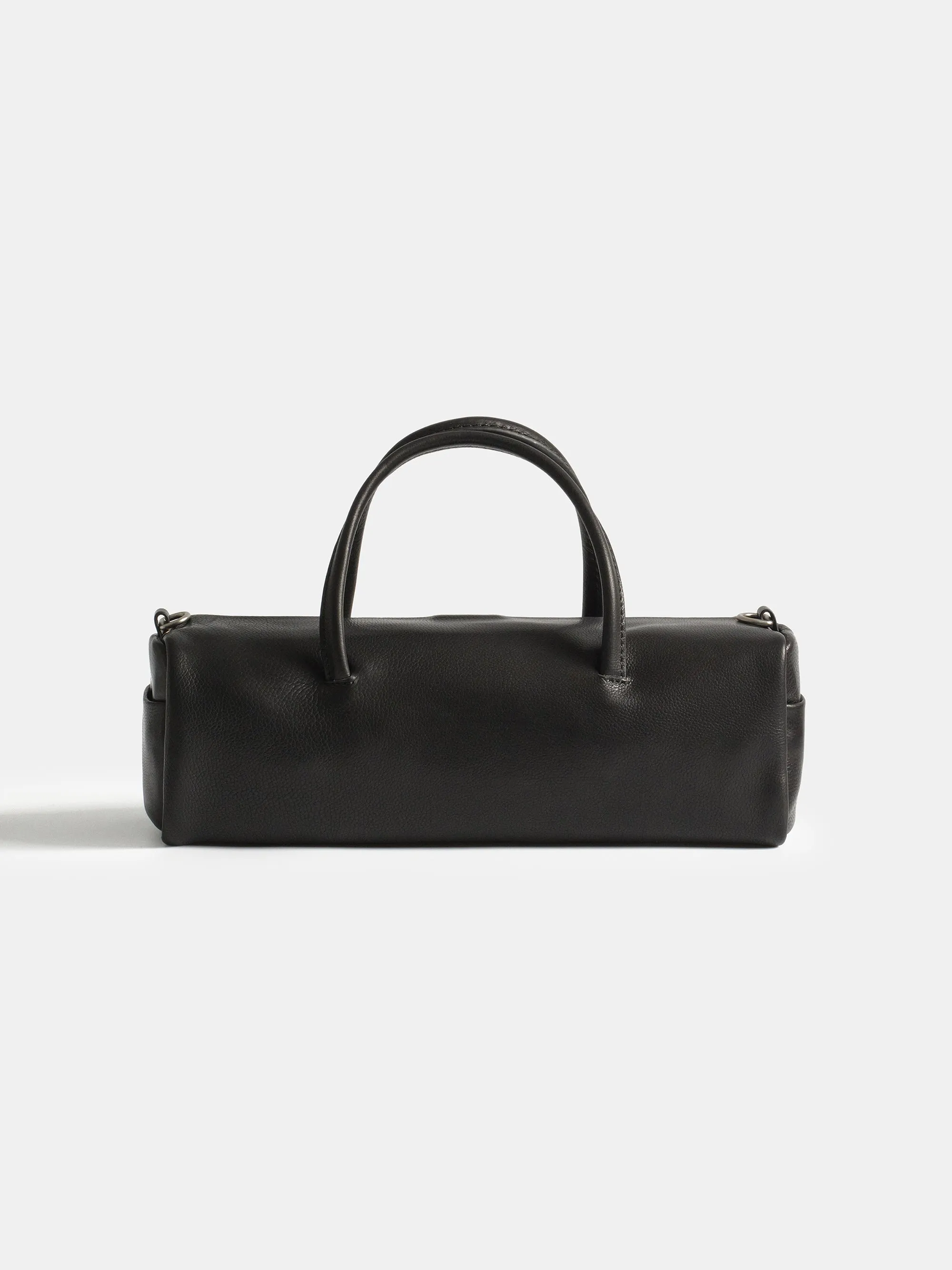 Leather Barrel Bag, Black sold by Source Unknown product image thumbnail 2