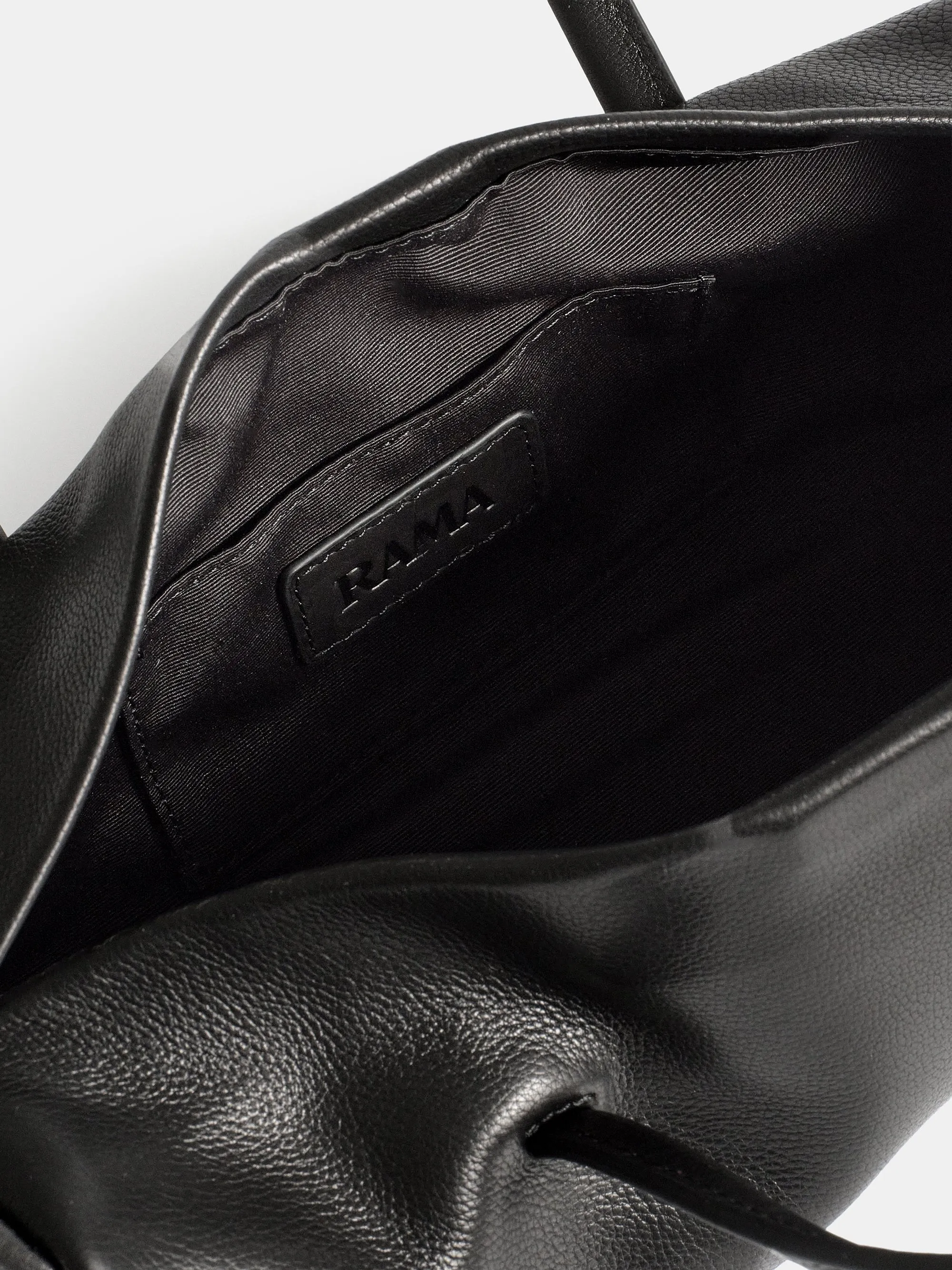 Leather Barrel Bag, Black sold by Source Unknown product image thumbnail 3