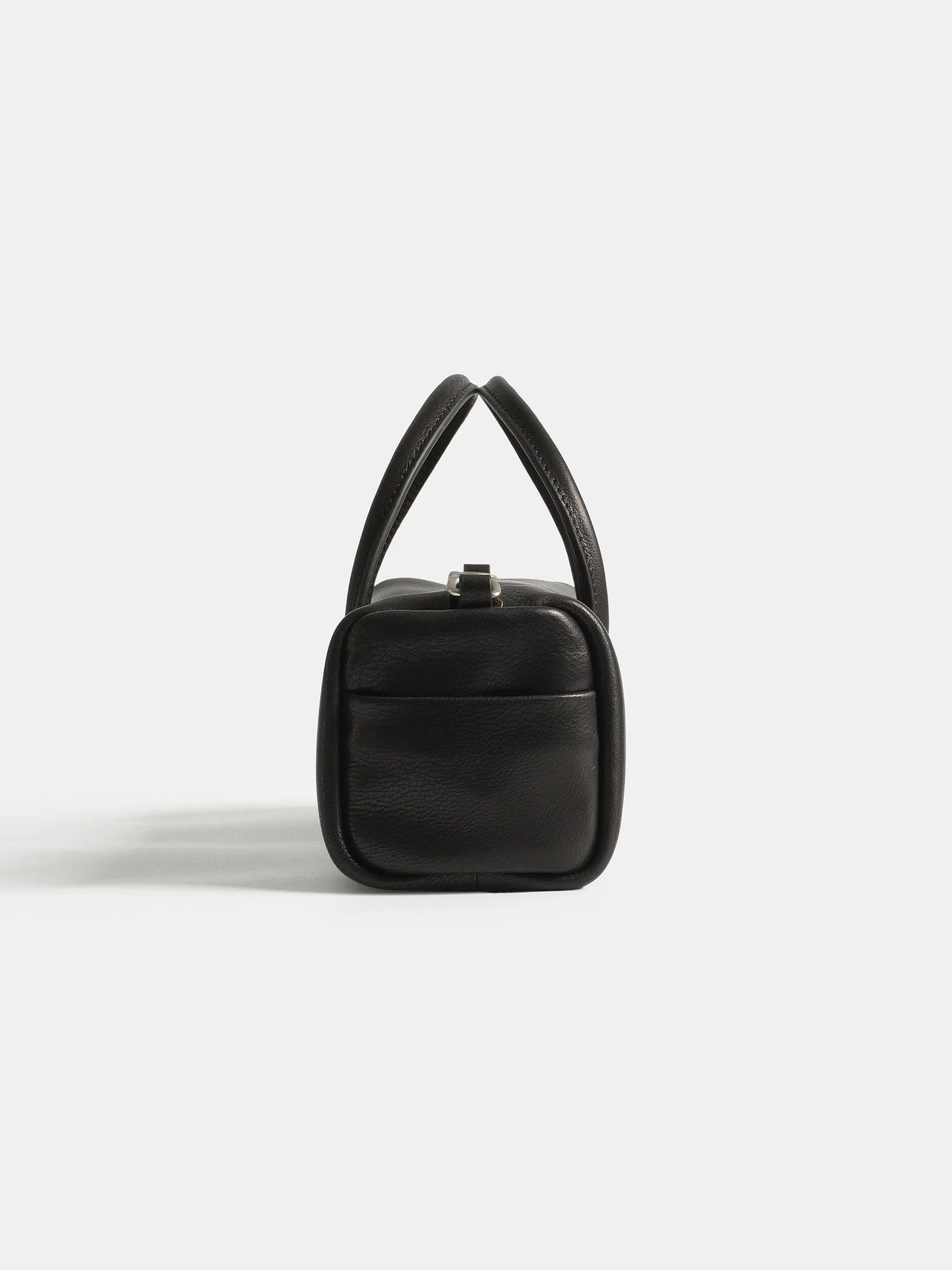 Leather Barrel Bag, Black sold by Source Unknown product image thumbnail 4