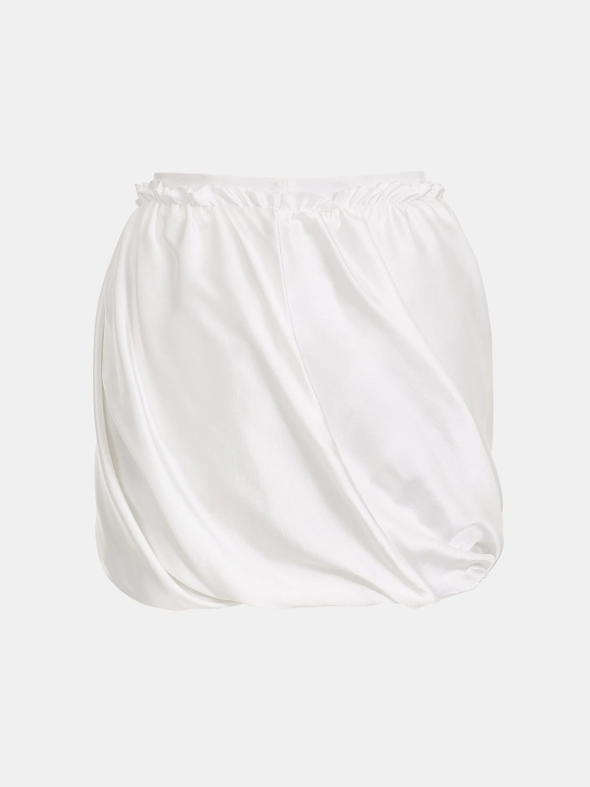 Ruched Puffball Shorts, Ivory sold by Source Unknown product image thumbnail 4