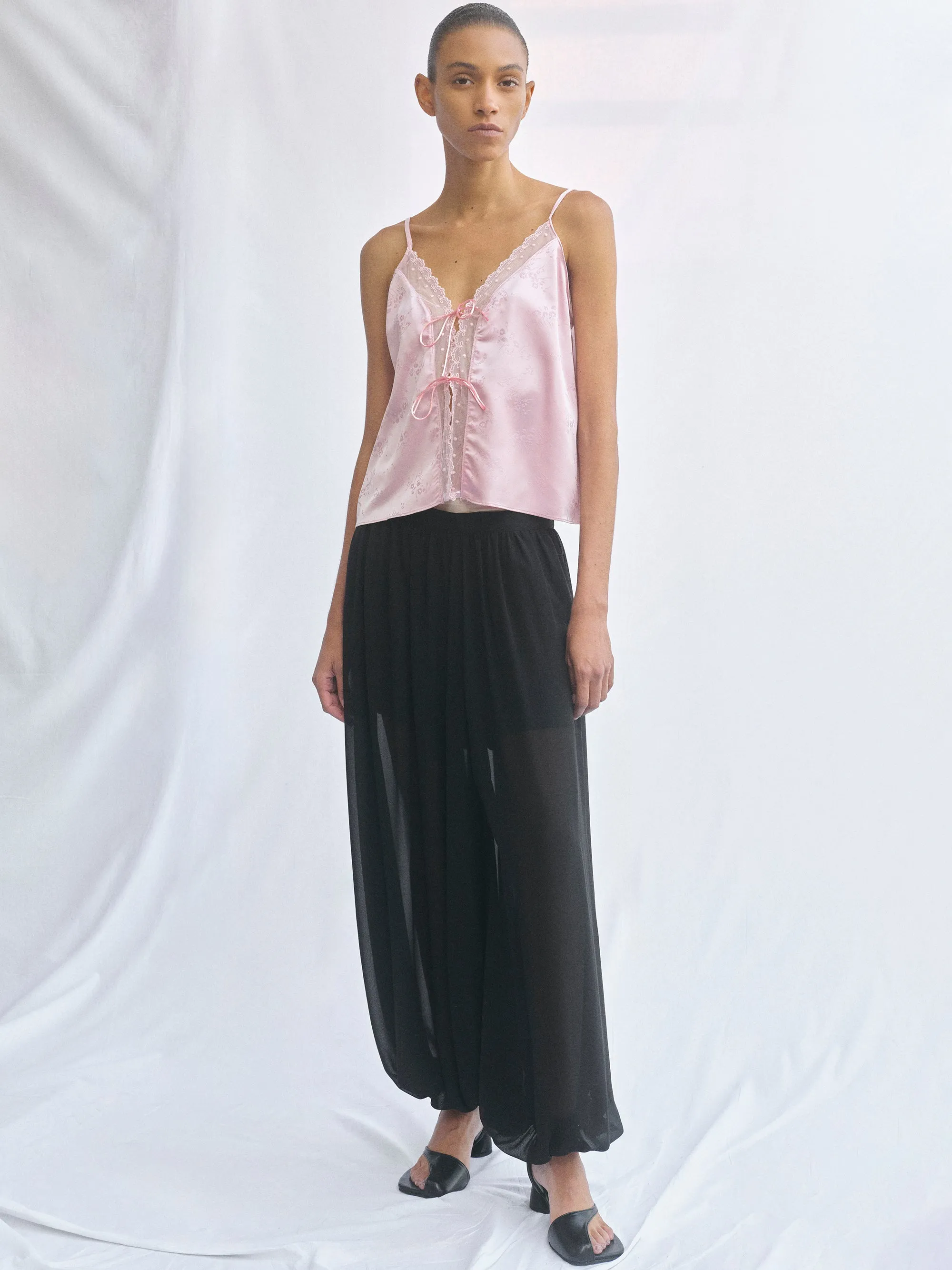 Tie-Front Camisole, Pink sold by Source Unknown product image thumbnail 3