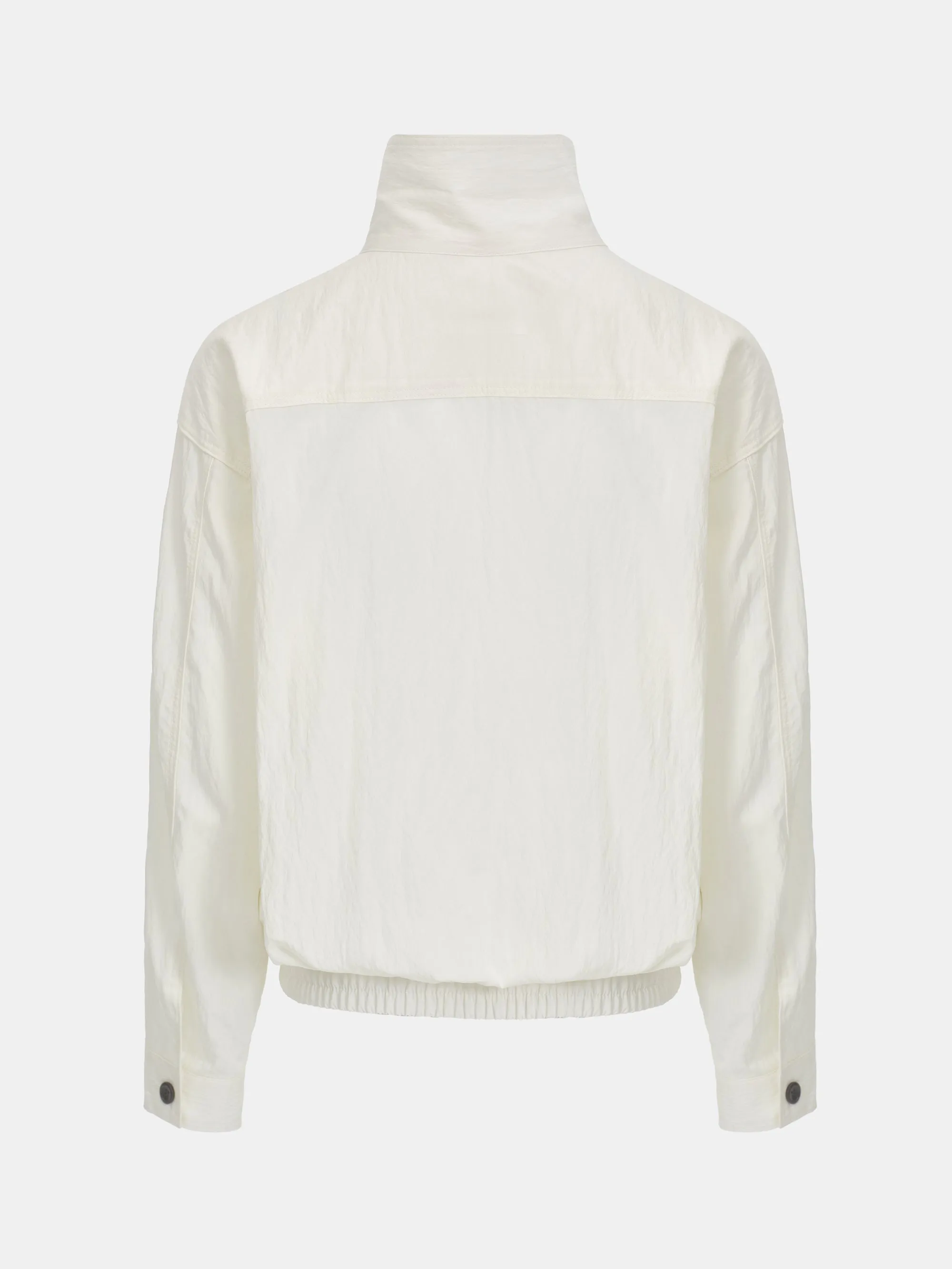Crinkled Blouson Jacket, Cream sold by Source Unknown product image thumbnail 5